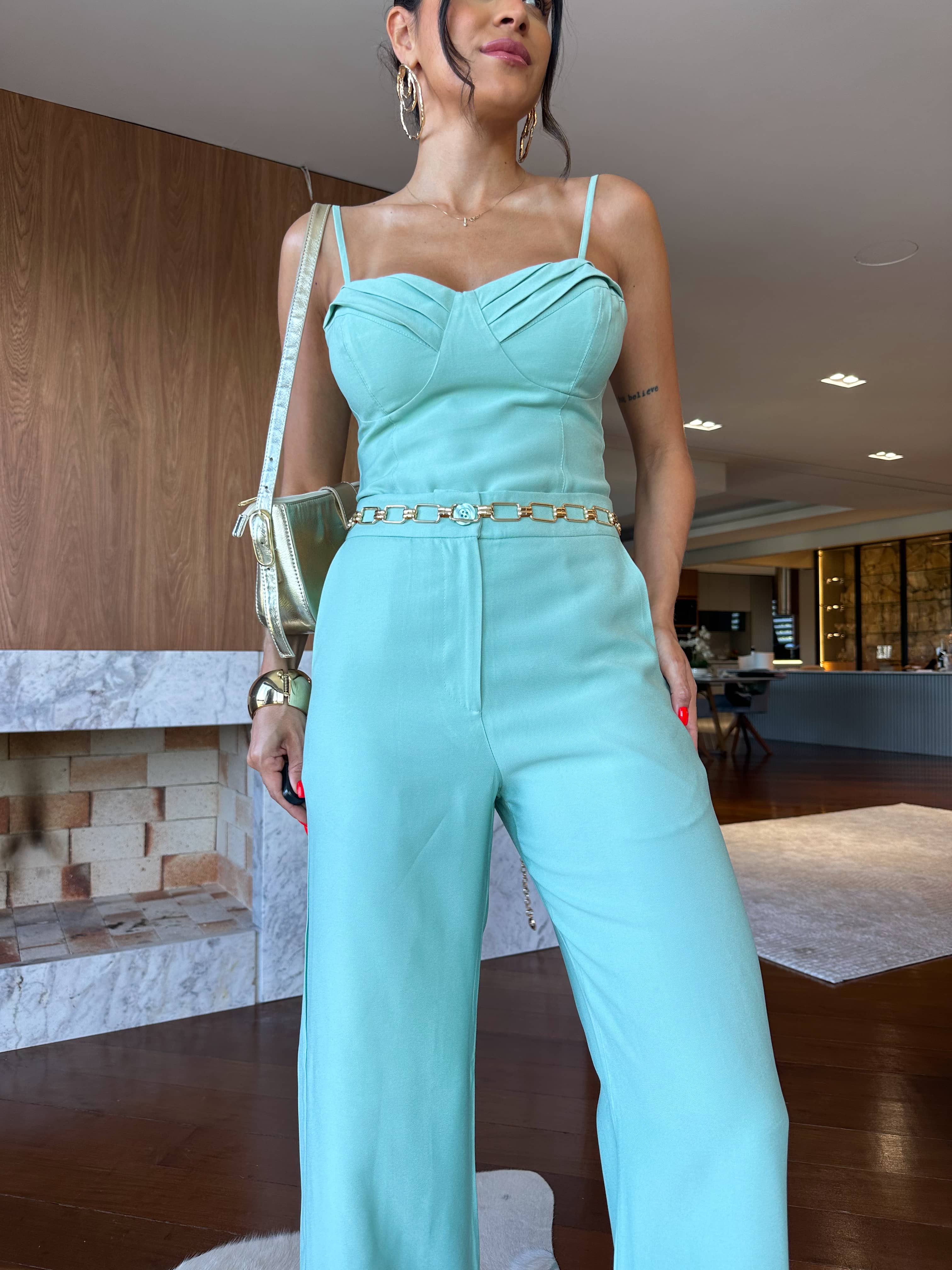 Conjunto Alfaiataria Verde Karlyn