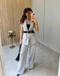 Conjunto Risca de Giz Cinza Lais