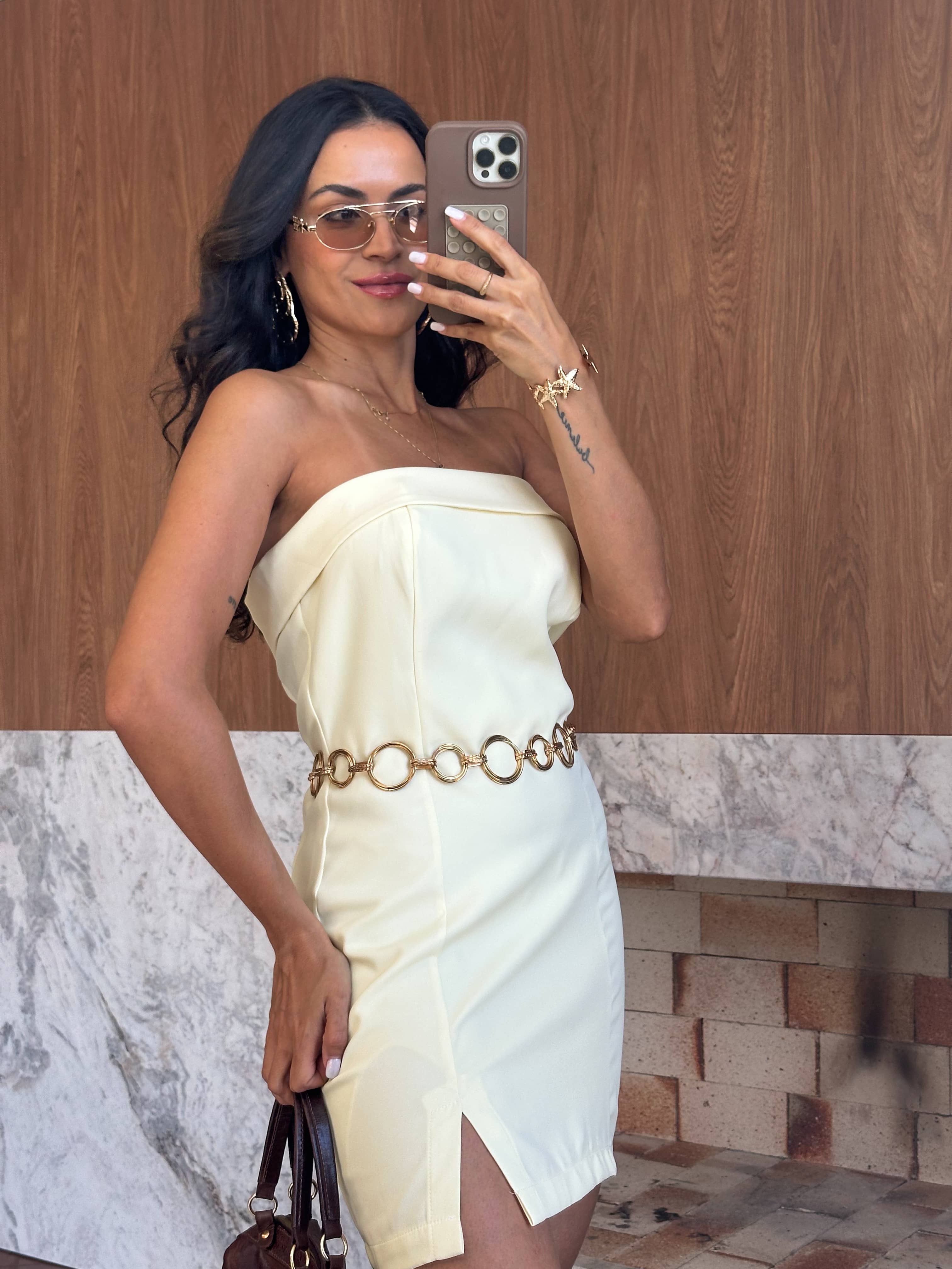 Cinto Corrente Dourado Elis