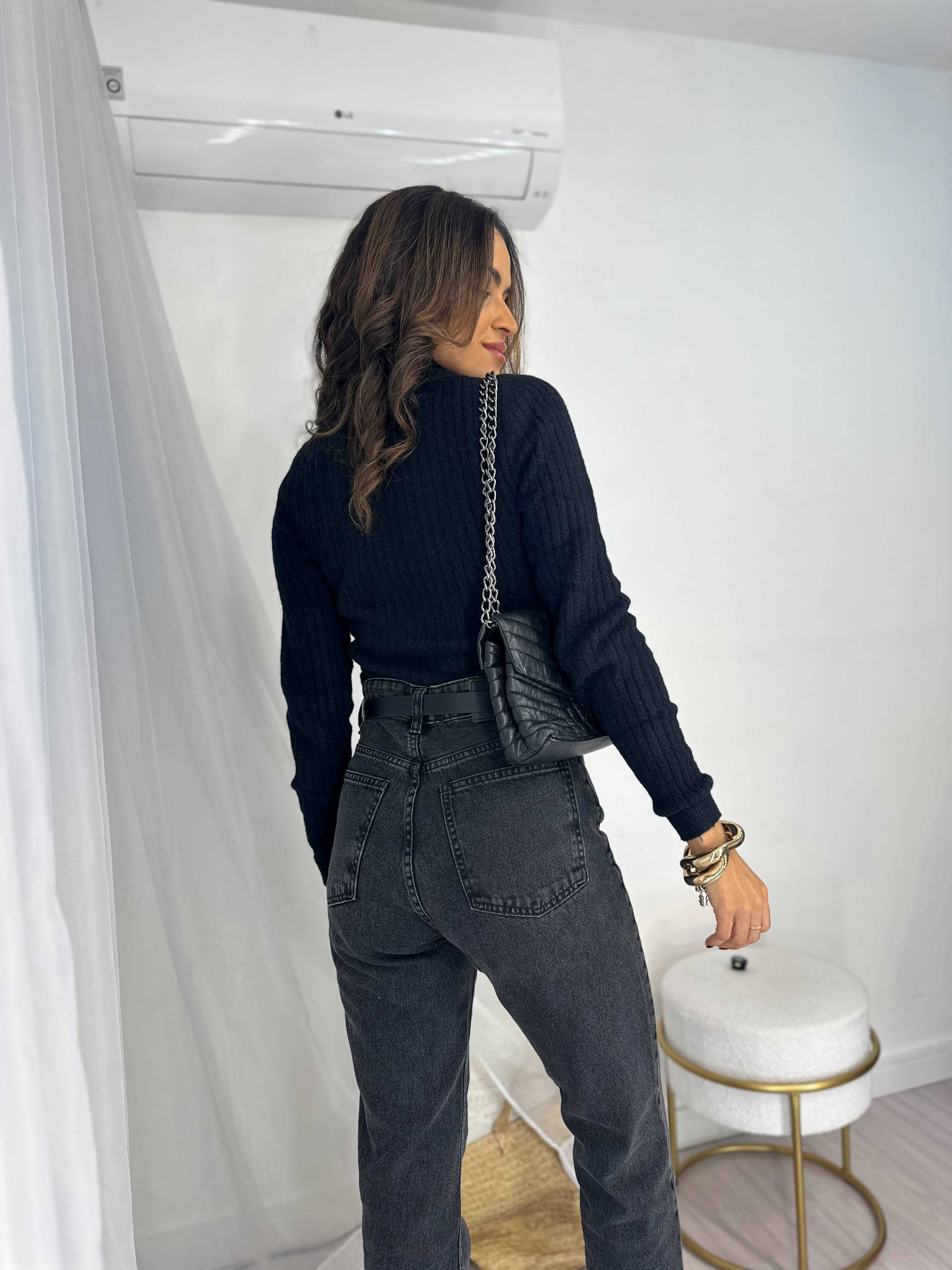 Blusa Térmica Tricot Preta June