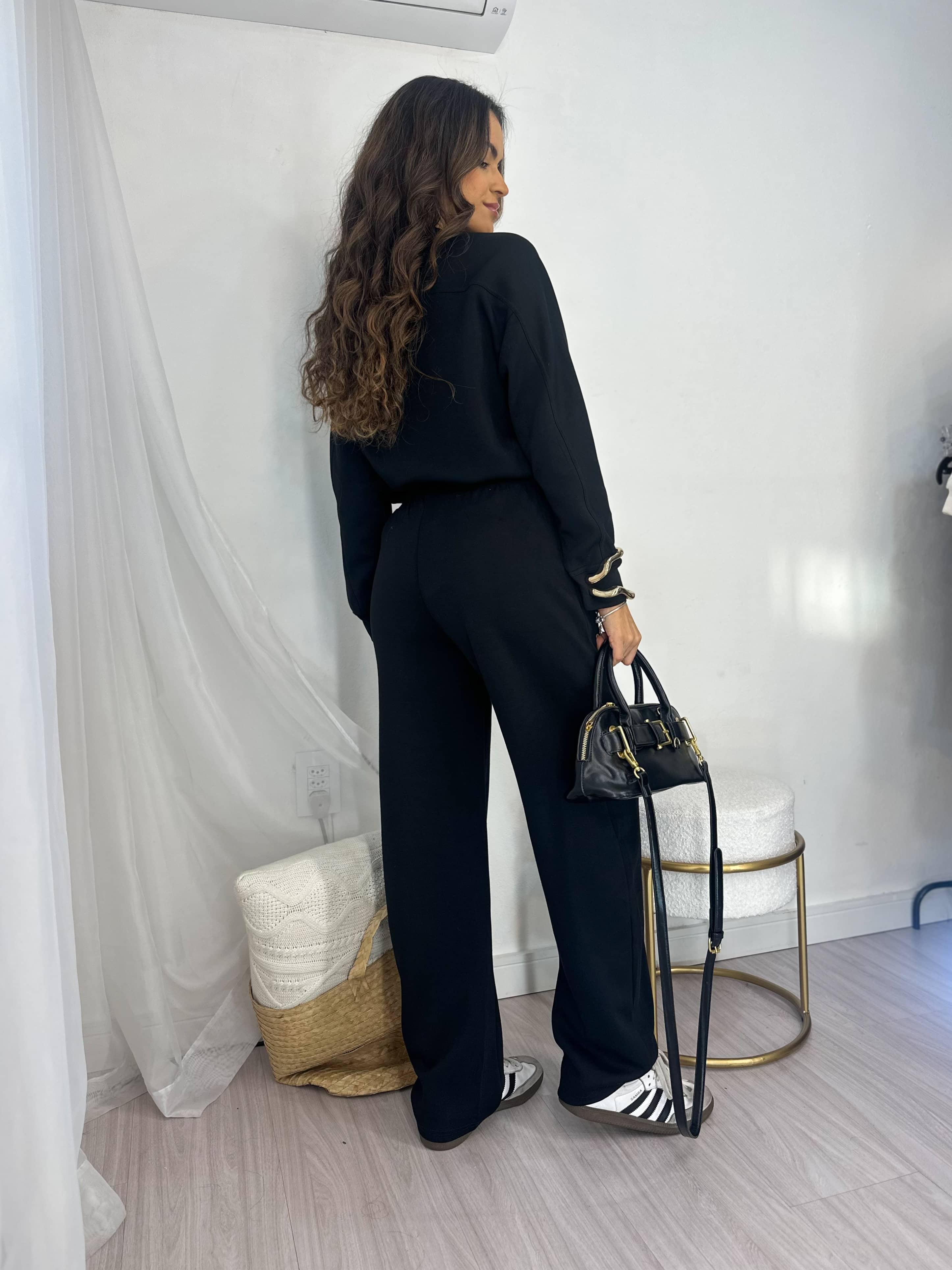 Conjunto Moletom Preto Milena