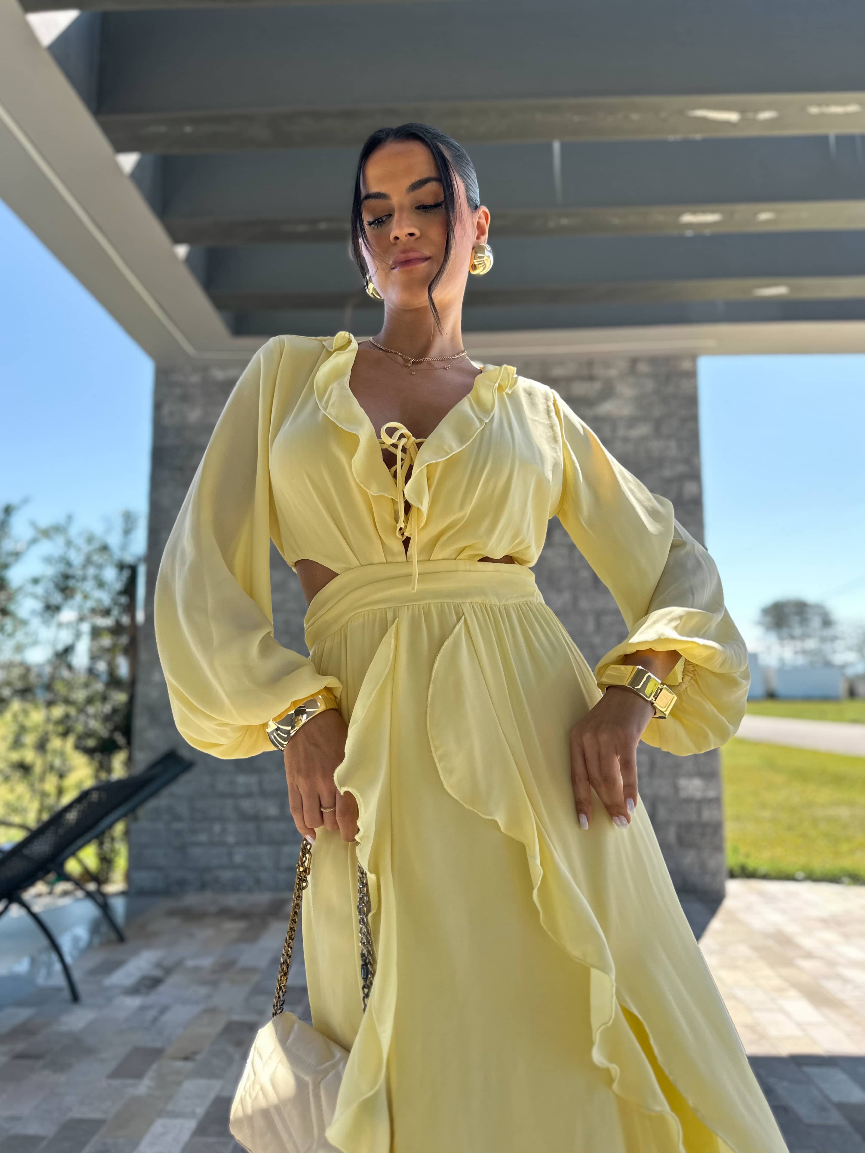 Vestido Manteiga Shan