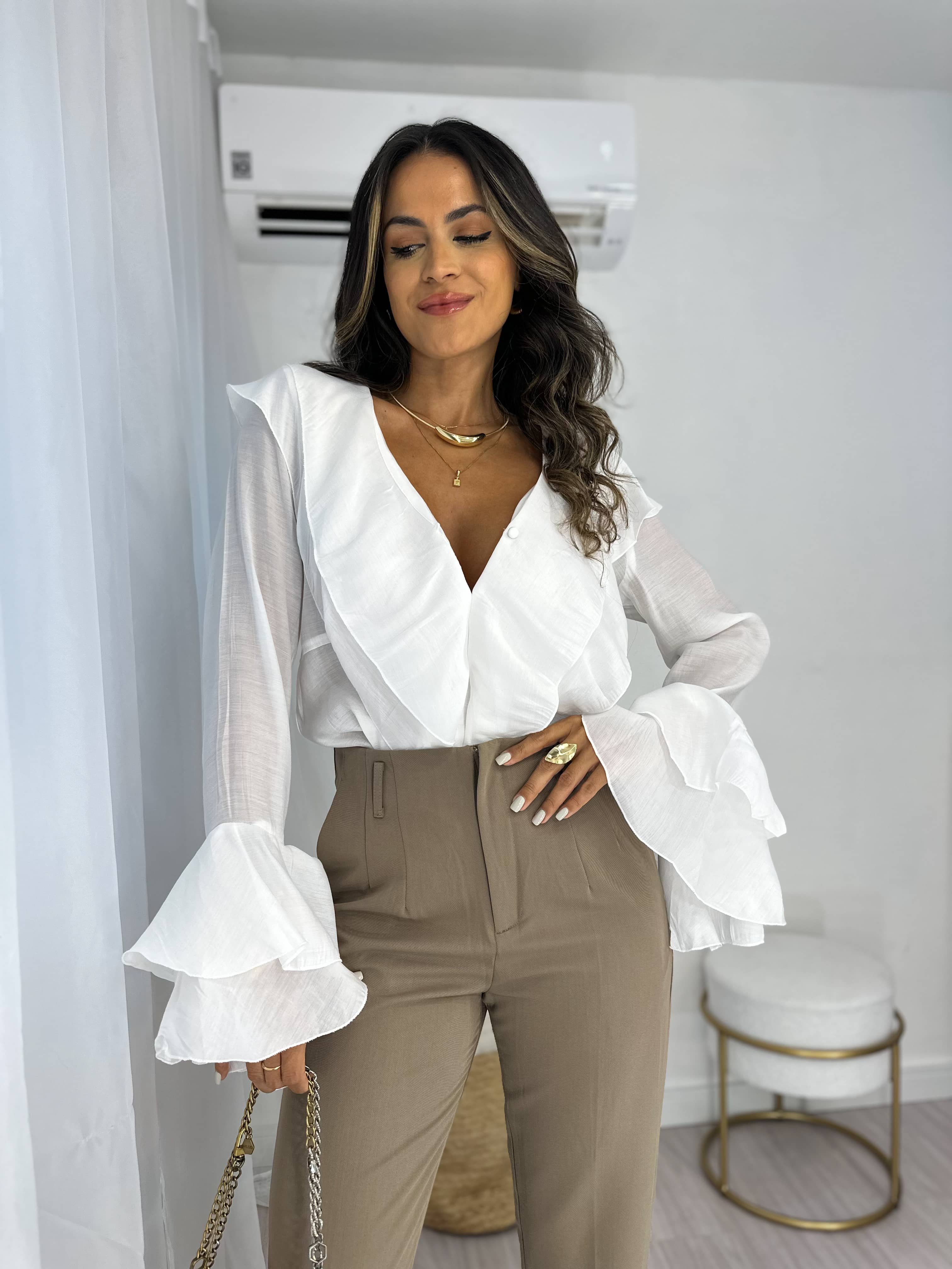 Calça Alfaiataria Zarah Caramelo