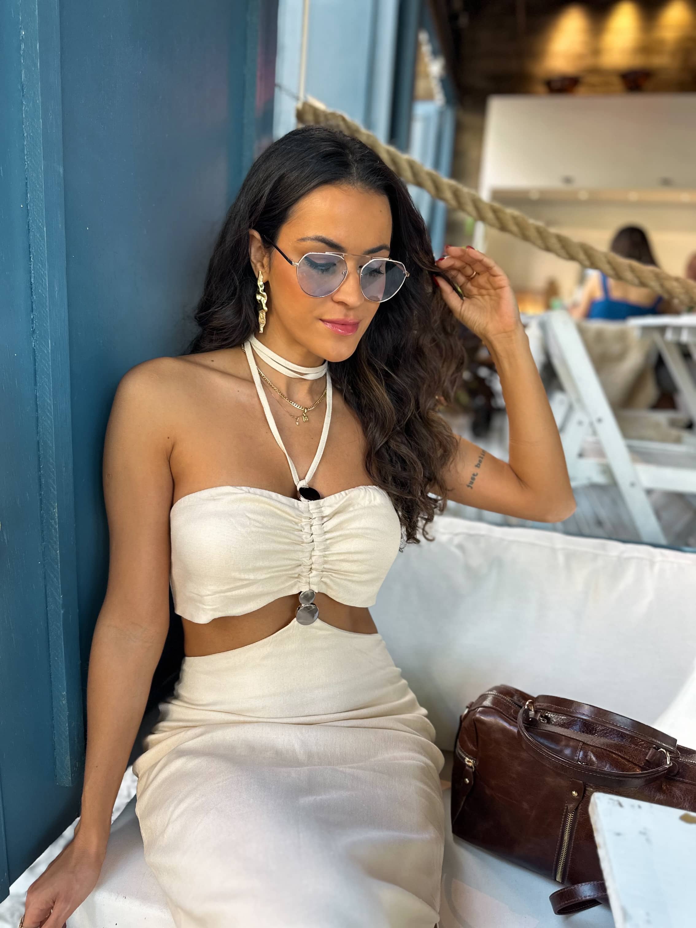 Vestido Midi Manteiga Sancho