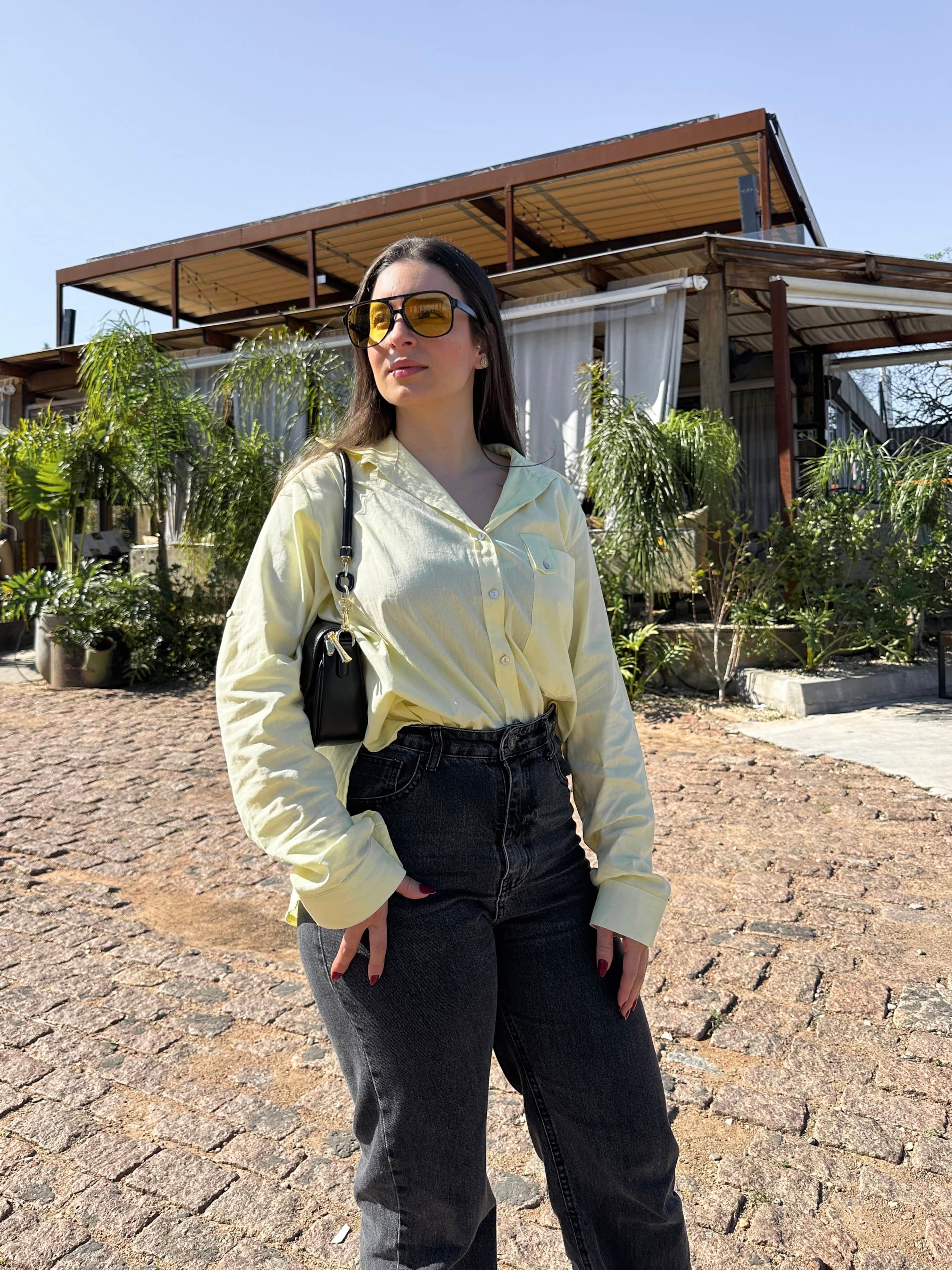 Camisa Amarela Fiorela