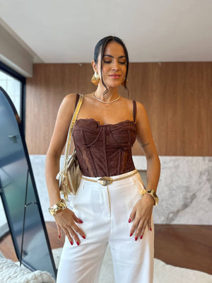 Corset Marrom Cinder