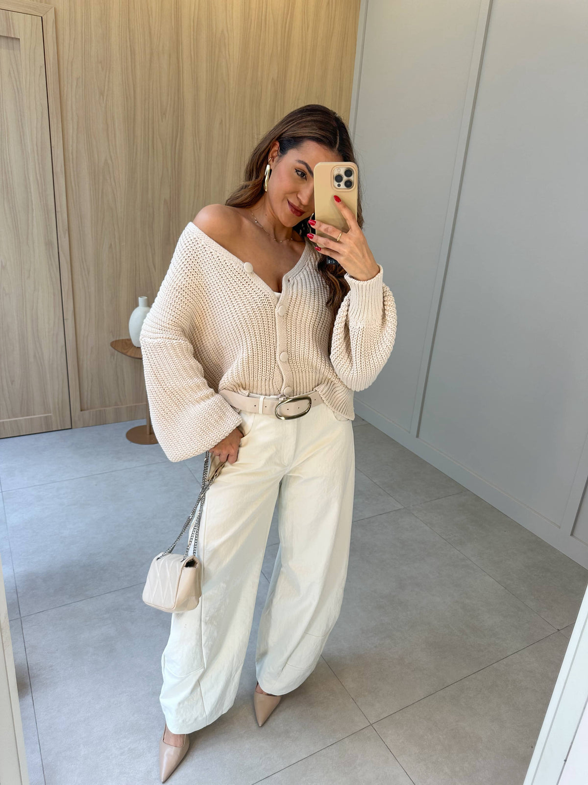 Calça Balloon Areia Dieni