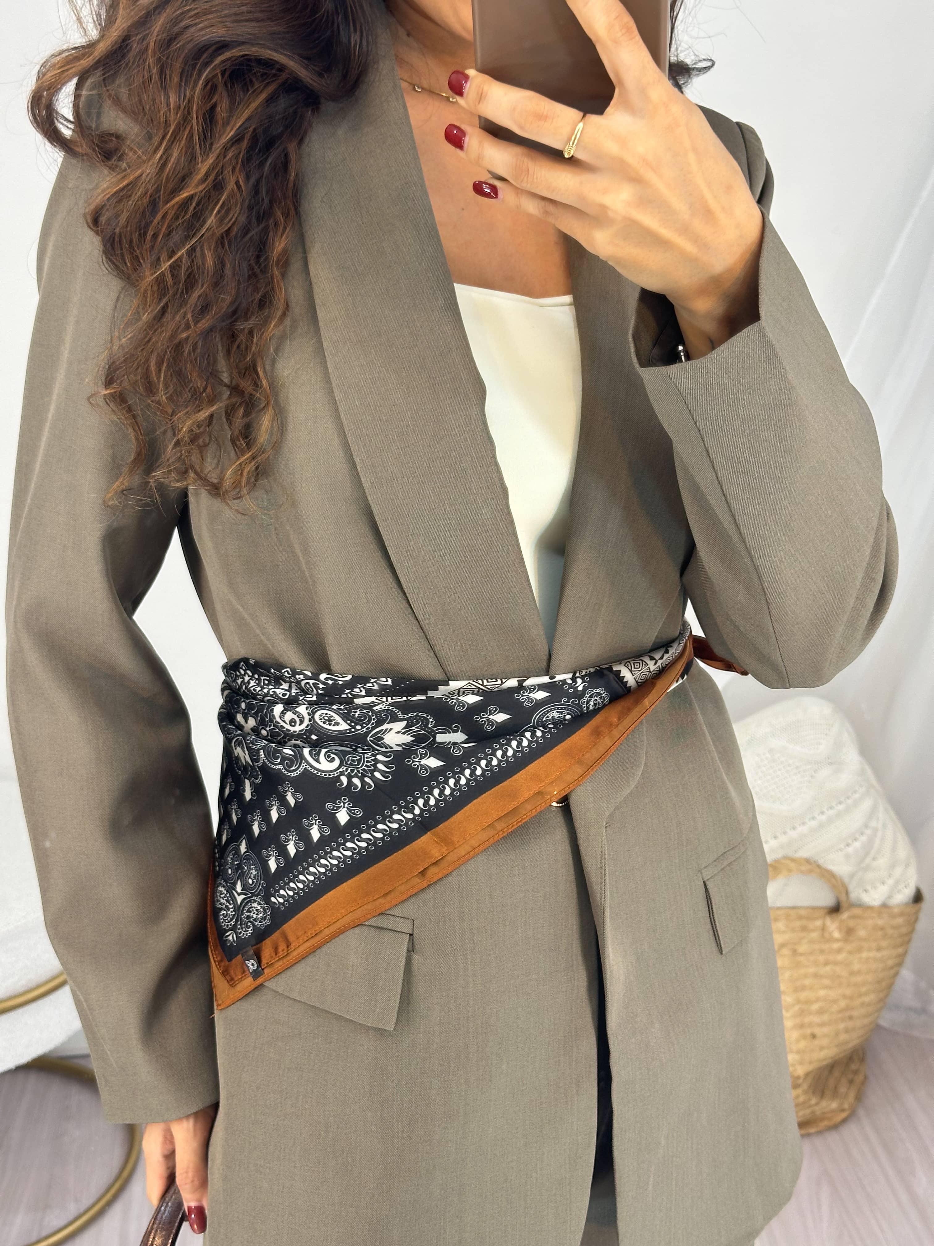 Conjunto Alfaiataria Cinza Paula