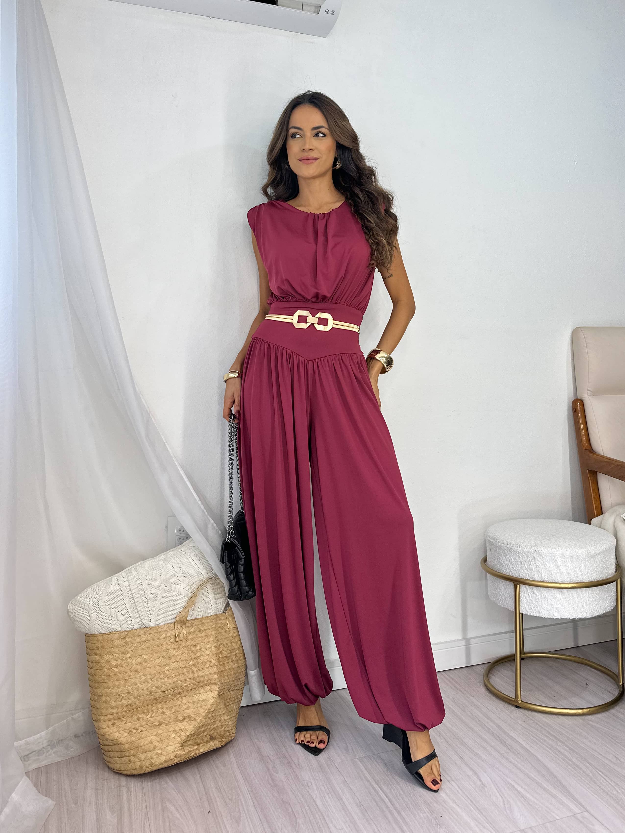 Cinto Dourado Lila