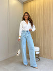 Calça Wide Leg Jeans Mel