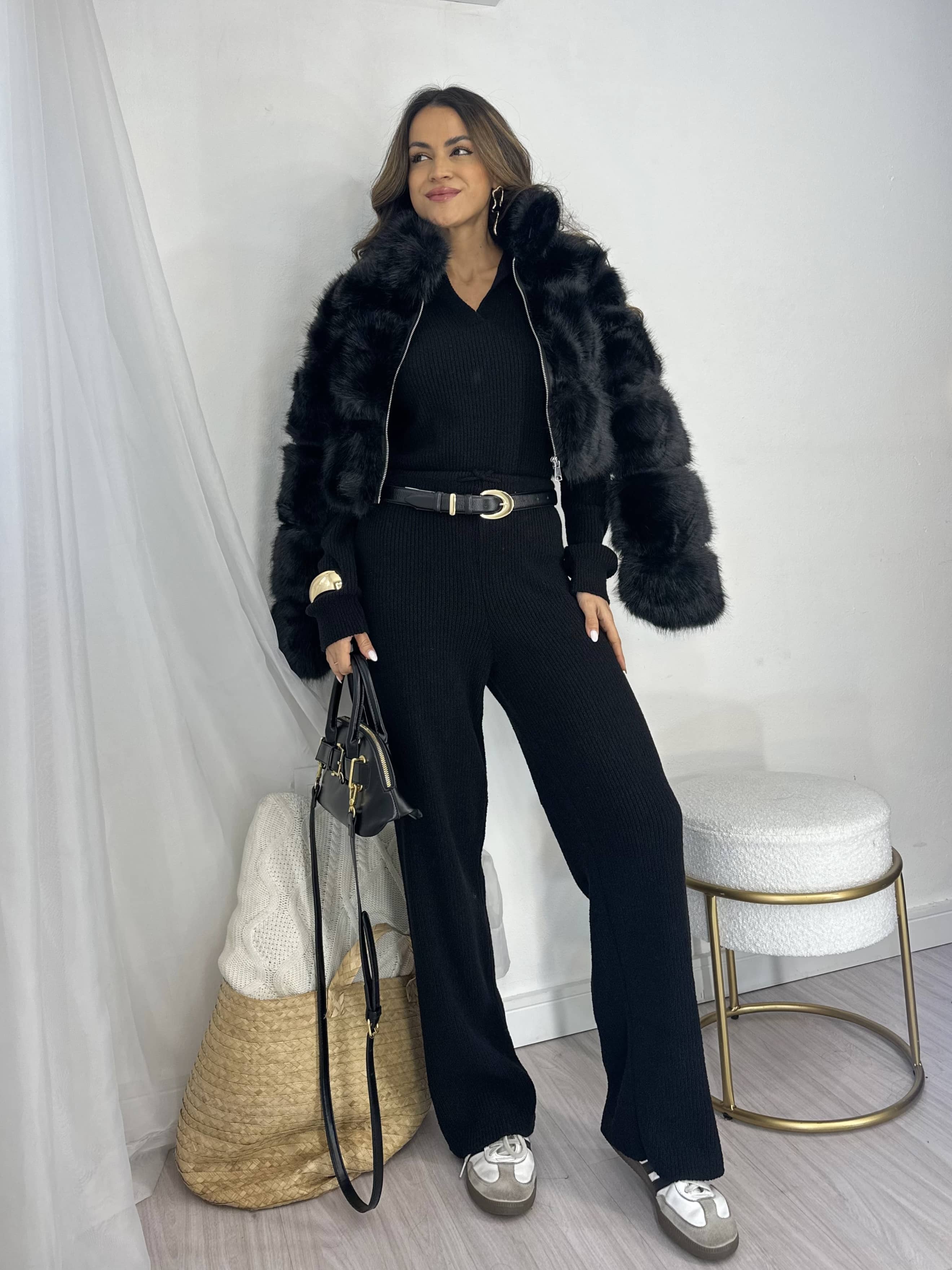 Conjunto Tricot Preto Siena