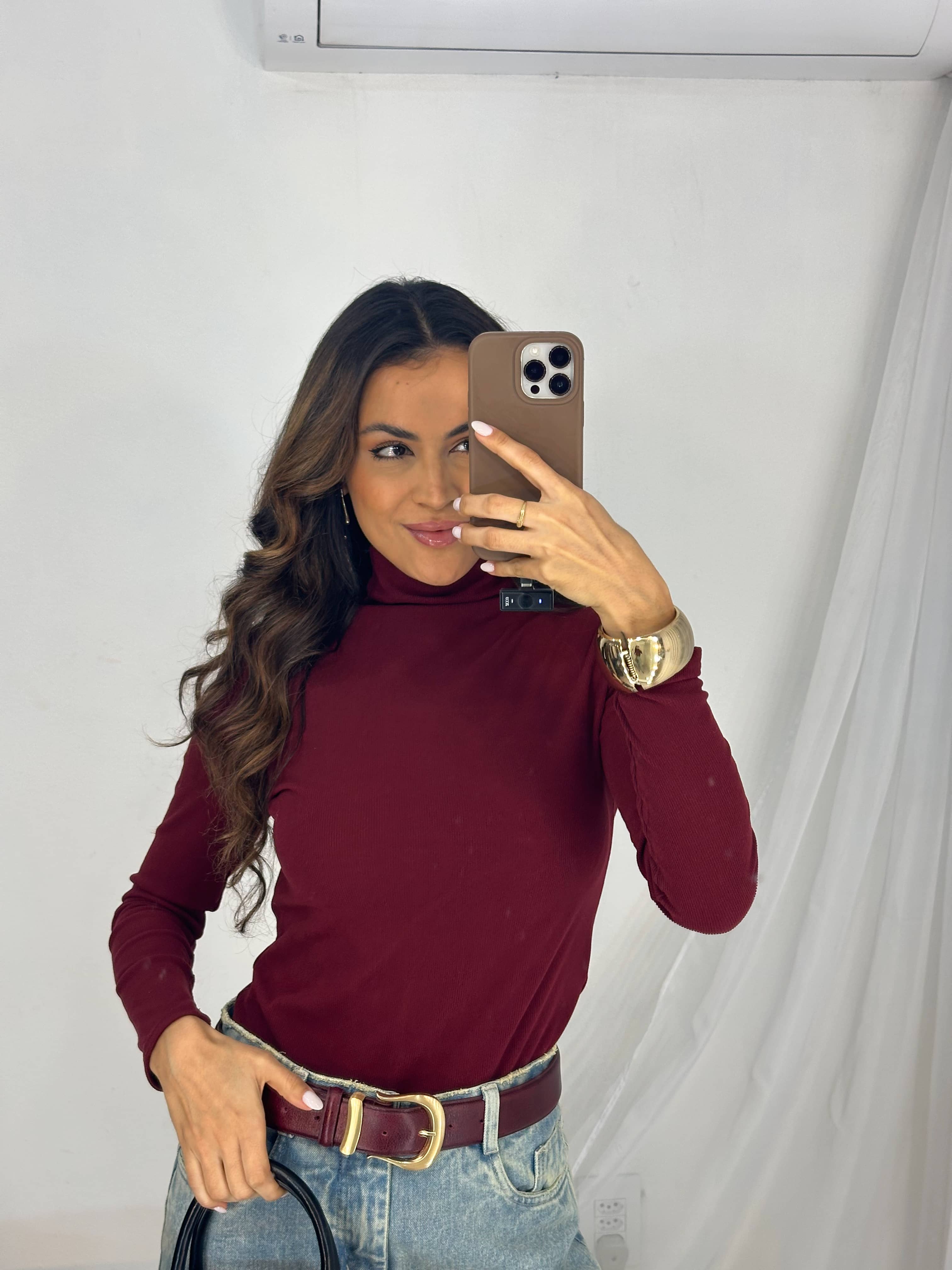 Blusa Térmica Vinho Rossy