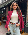 Blazer Alongado Vinho Lia
