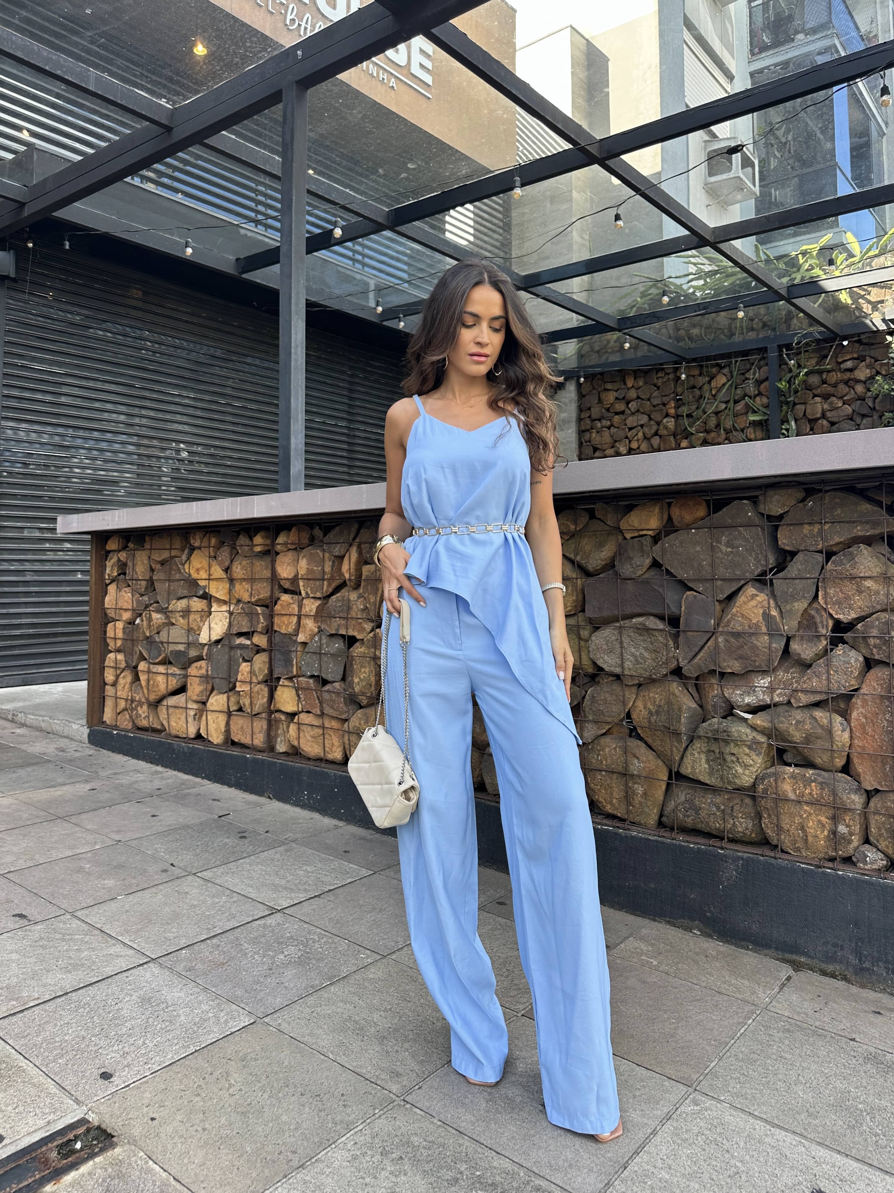 Conjunto Alfaiataria Azul Luise