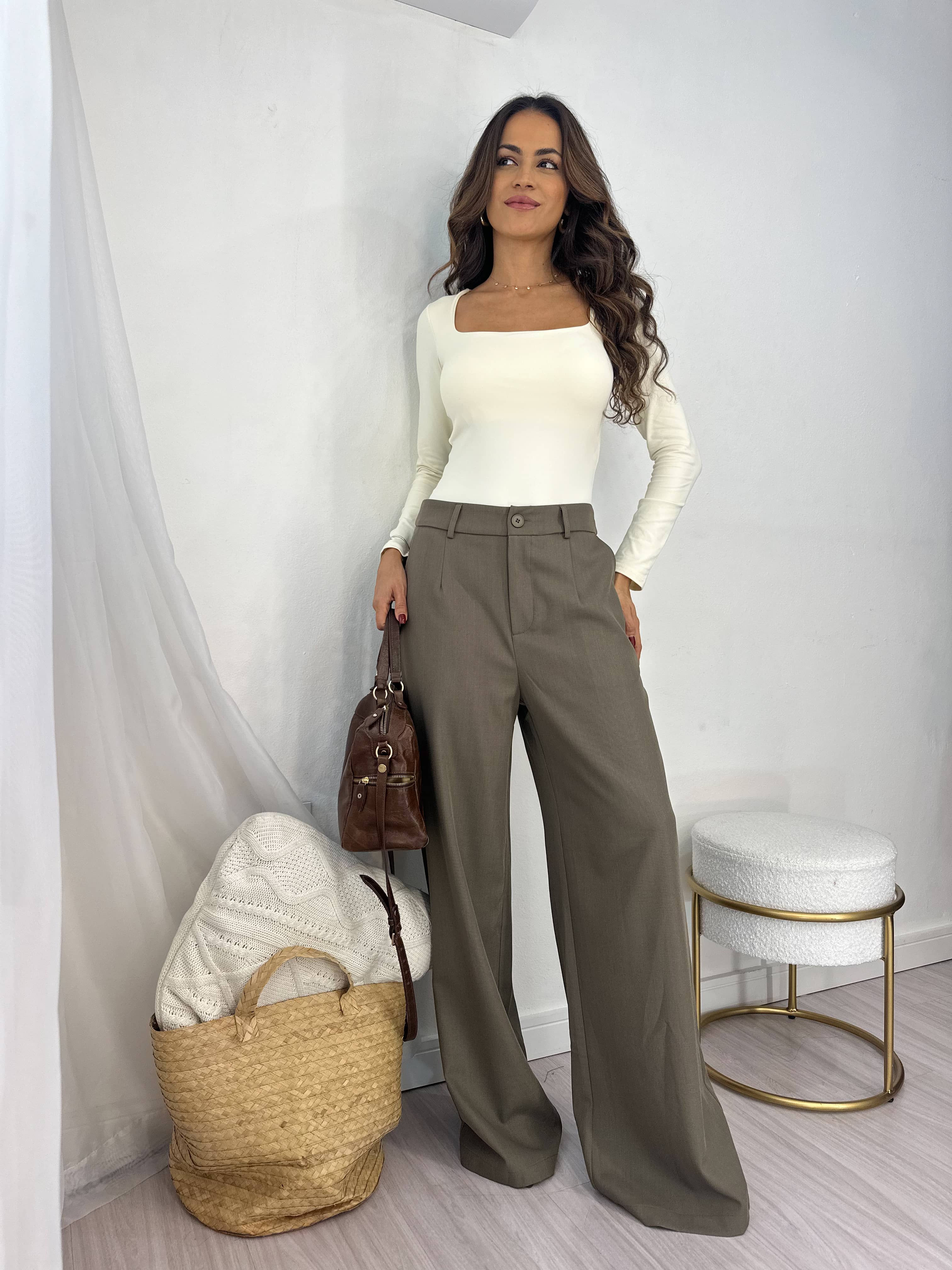 Conjunto Alfaiataria Cinza Paula