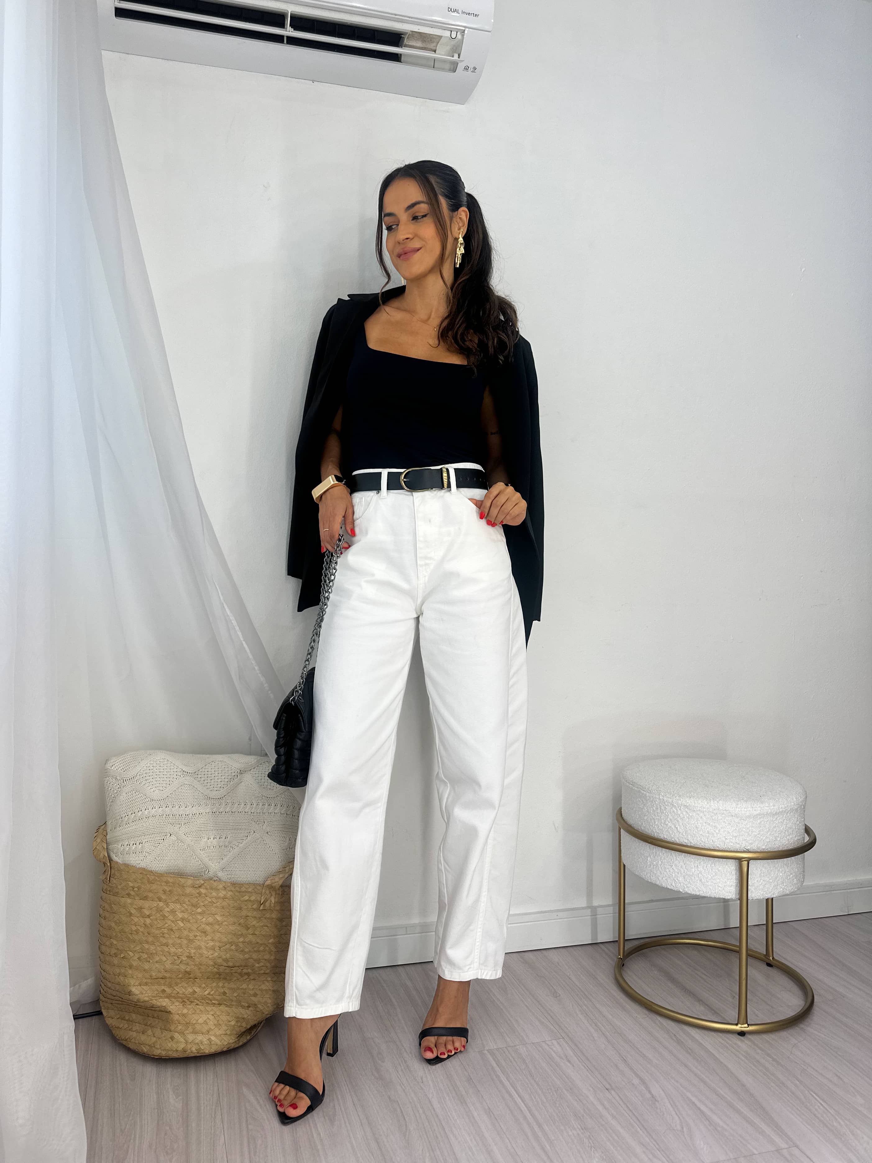 Calça Barrel Jeans Off Lyra