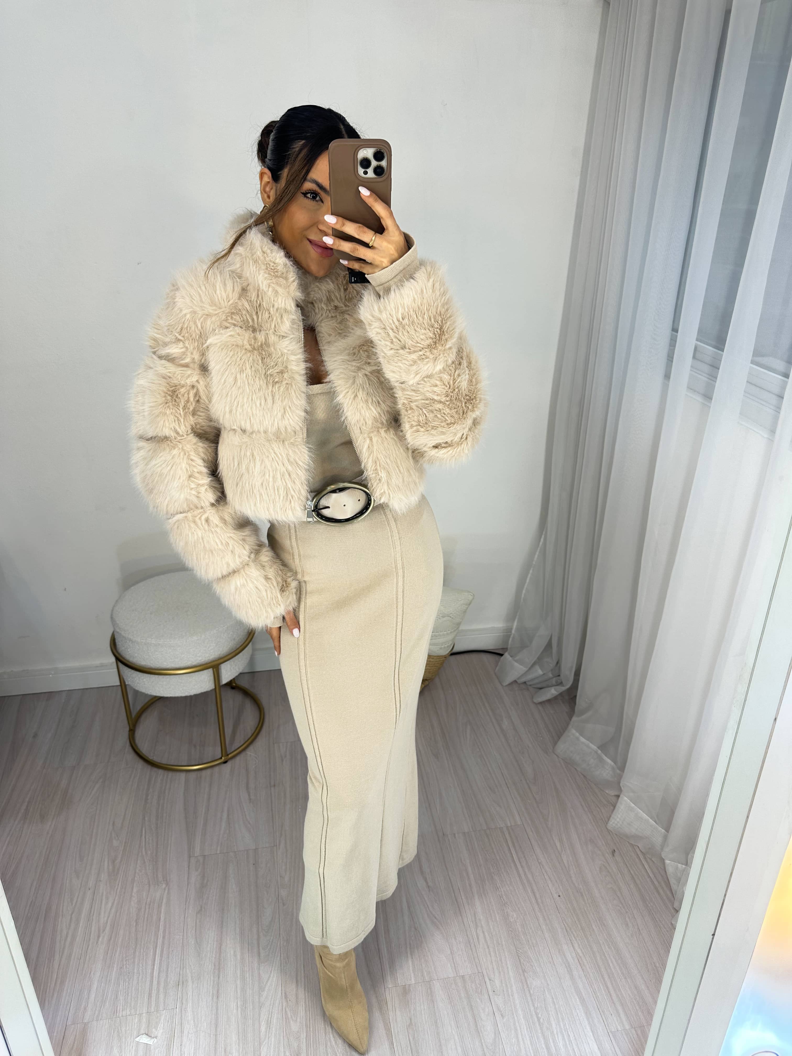 Vestido Modal Nude Dubai