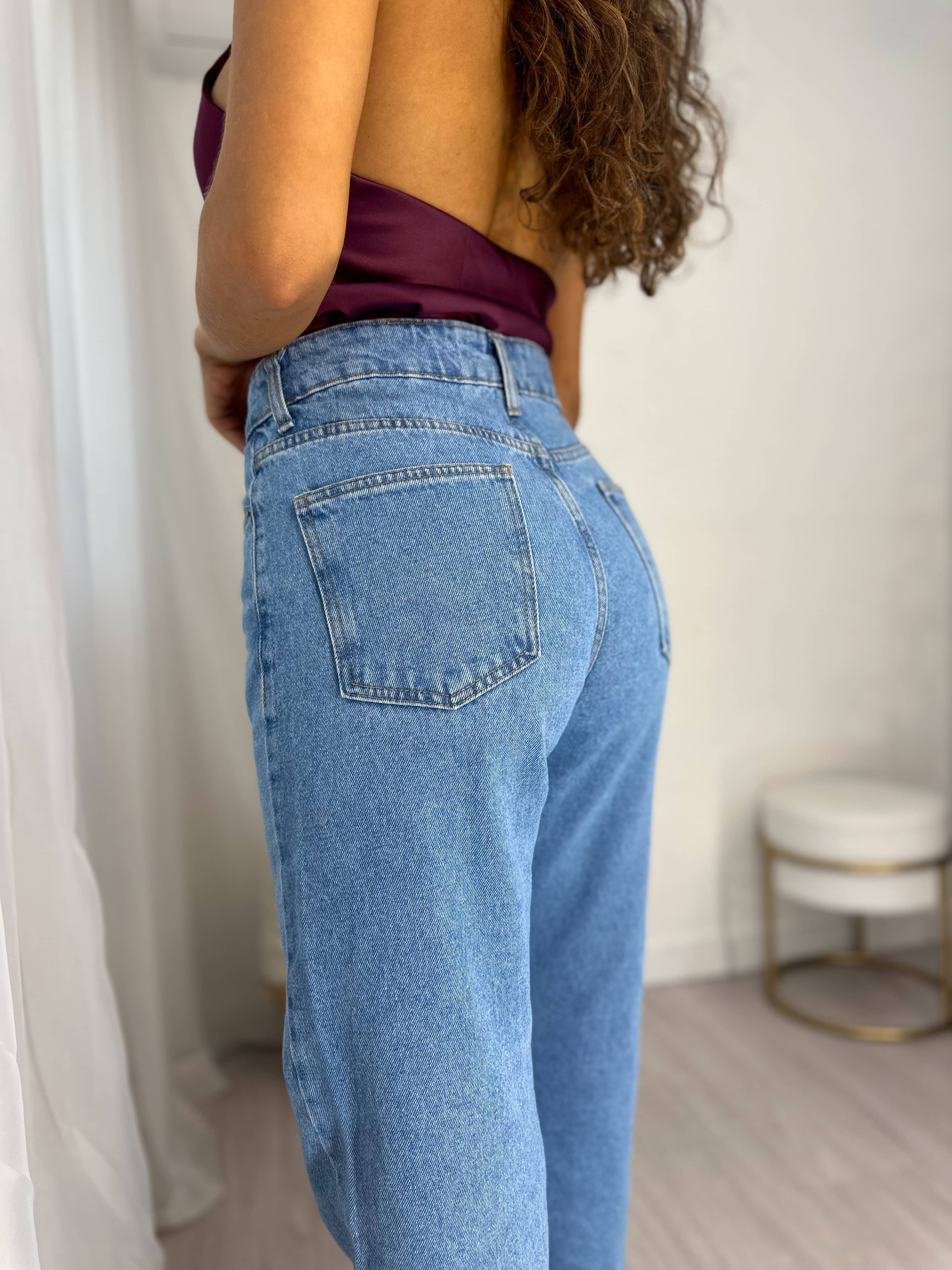 Calça Wide Leg Média Reji