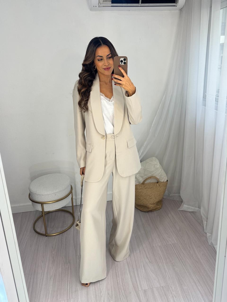 Conjunto Alfaiataria Areia Paula