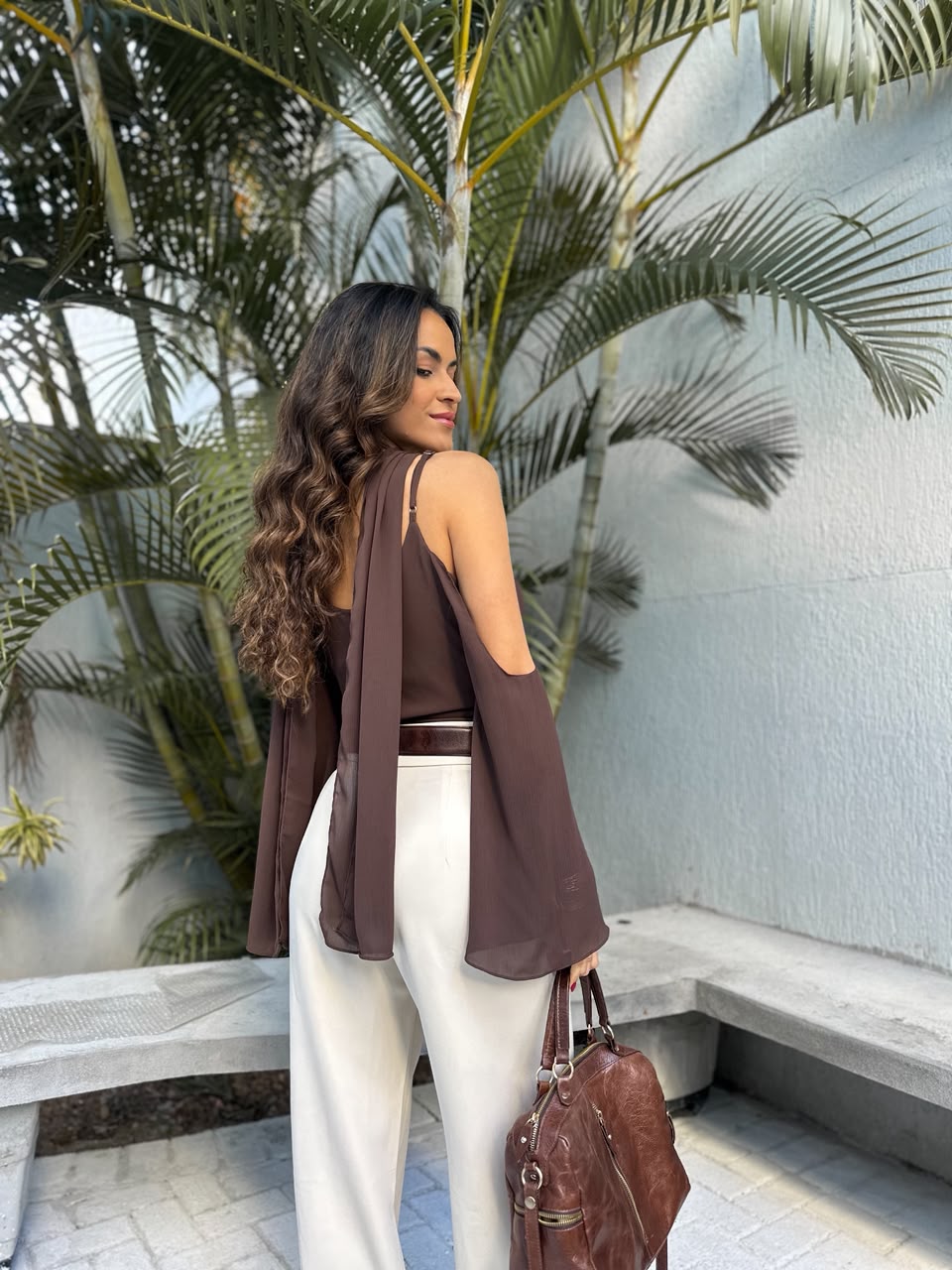Blusa Marrom Roze