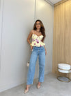 Calça Barrel Jeans Clara Lyra