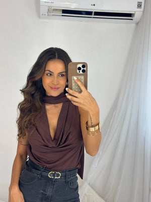 Blusa Marrom Dawe