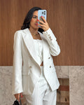 Blazer Inspiração Balmain Off White