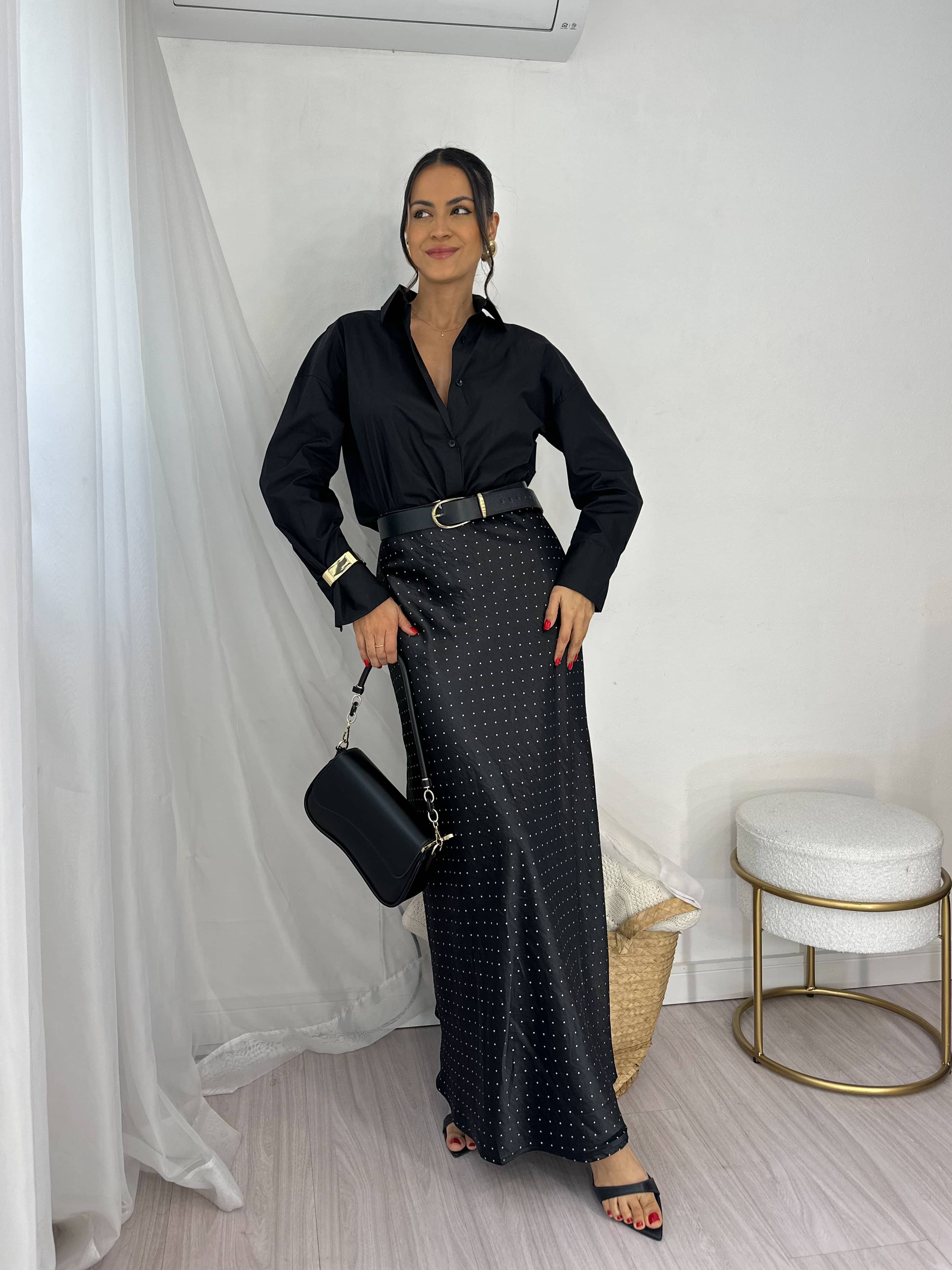 Camisa Alfaiataria Preta Volve