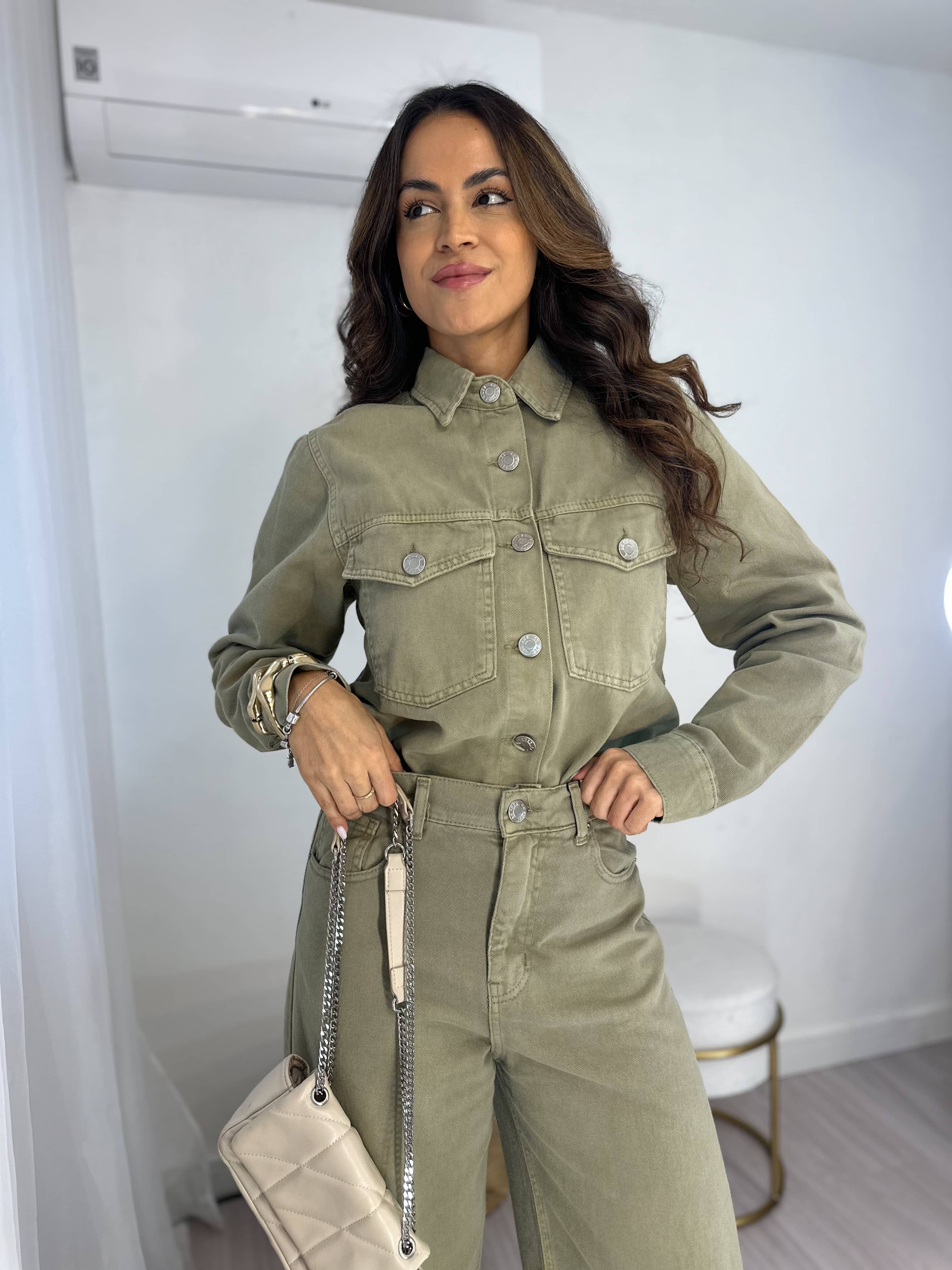 Camisa Jeans Lian Verde