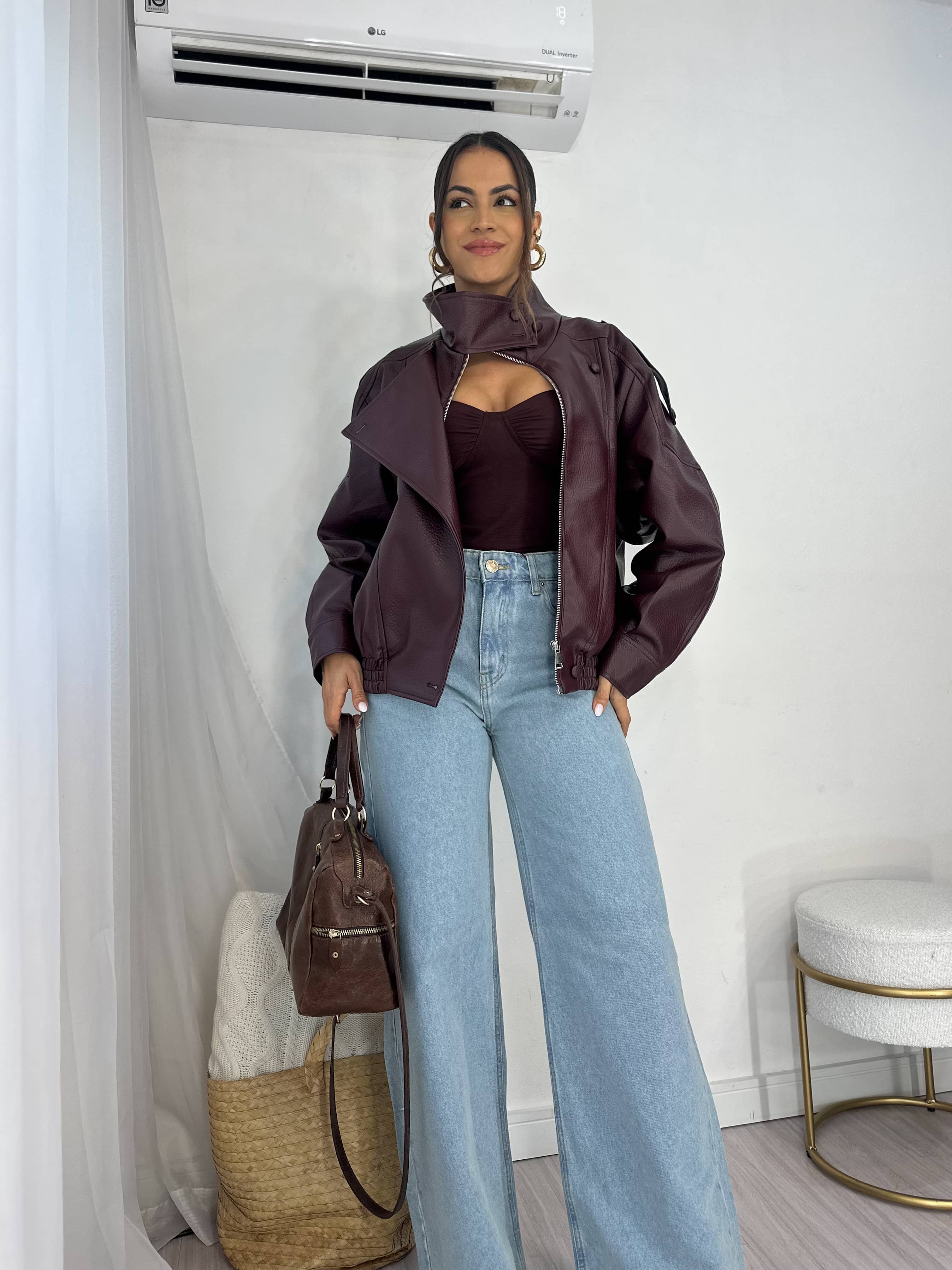Jaqueta Vinho Zara