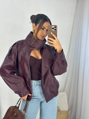 Jaqueta Vinho Zara