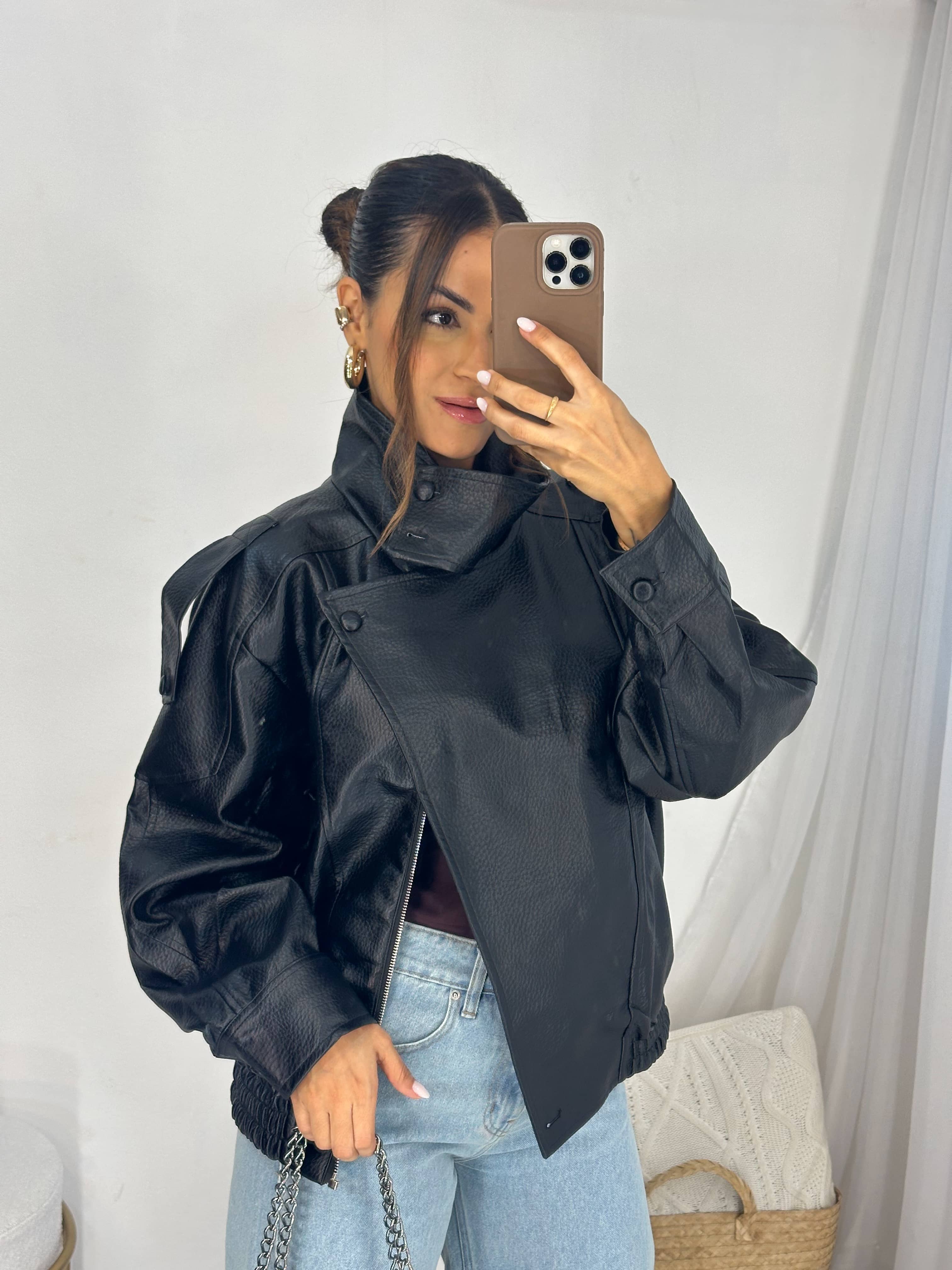 Jaqueta Preta Zara