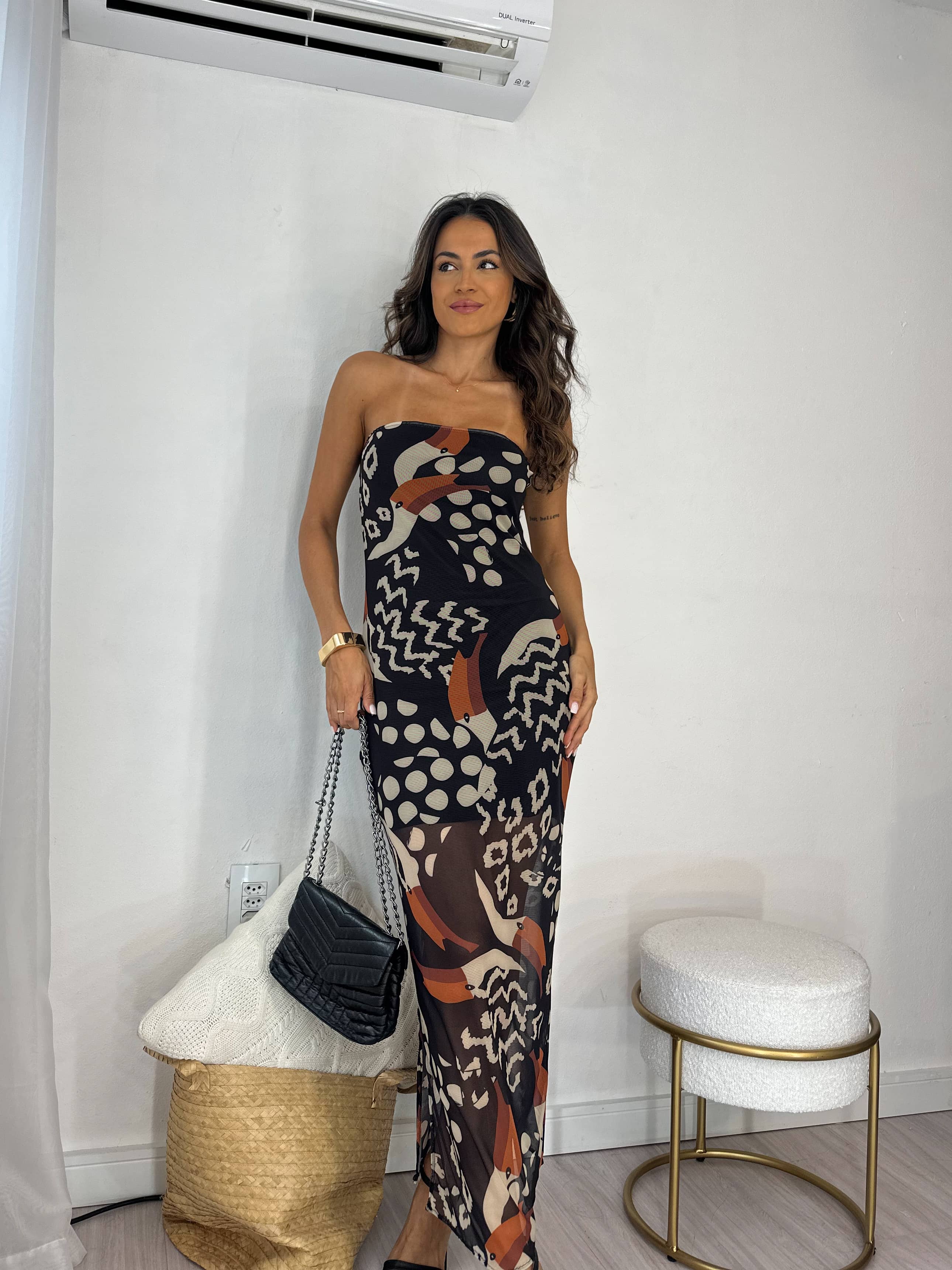 Vestido Midi Tule Tucano Mabi