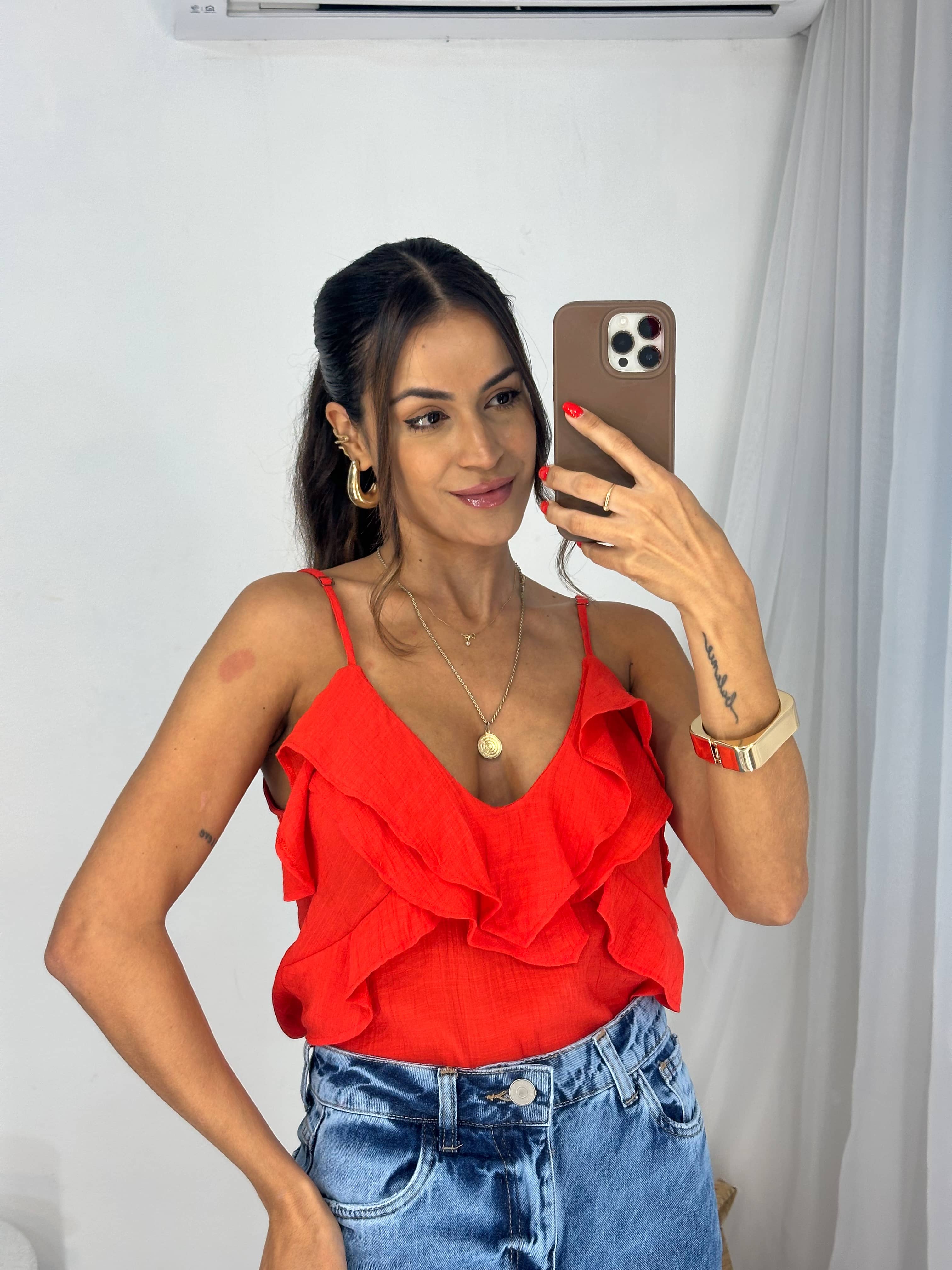 Blusa Vermelha Eloisa