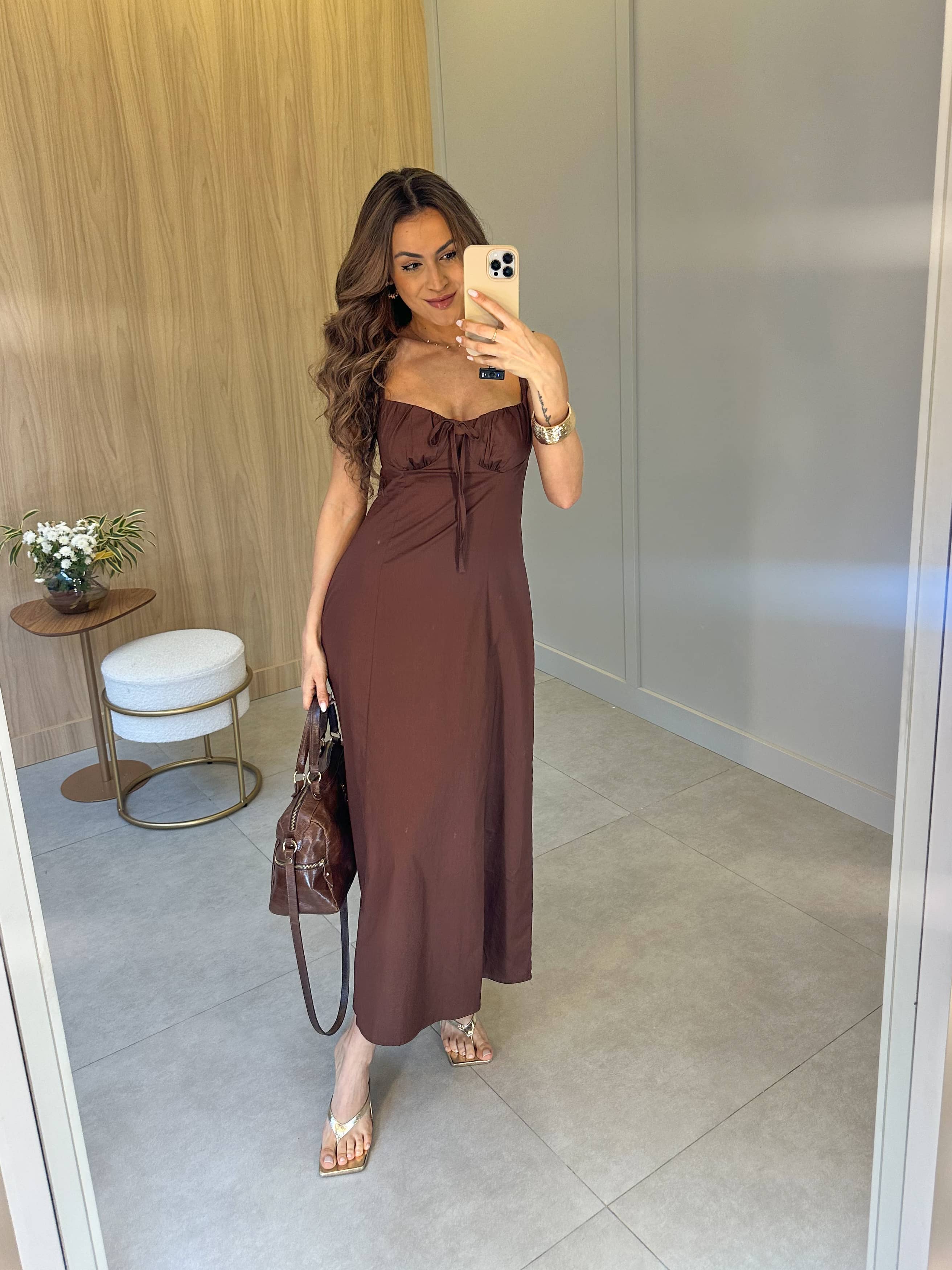 Vestido Marrom Tity