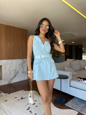 Macaquinho Alfaiataria Azul Bany