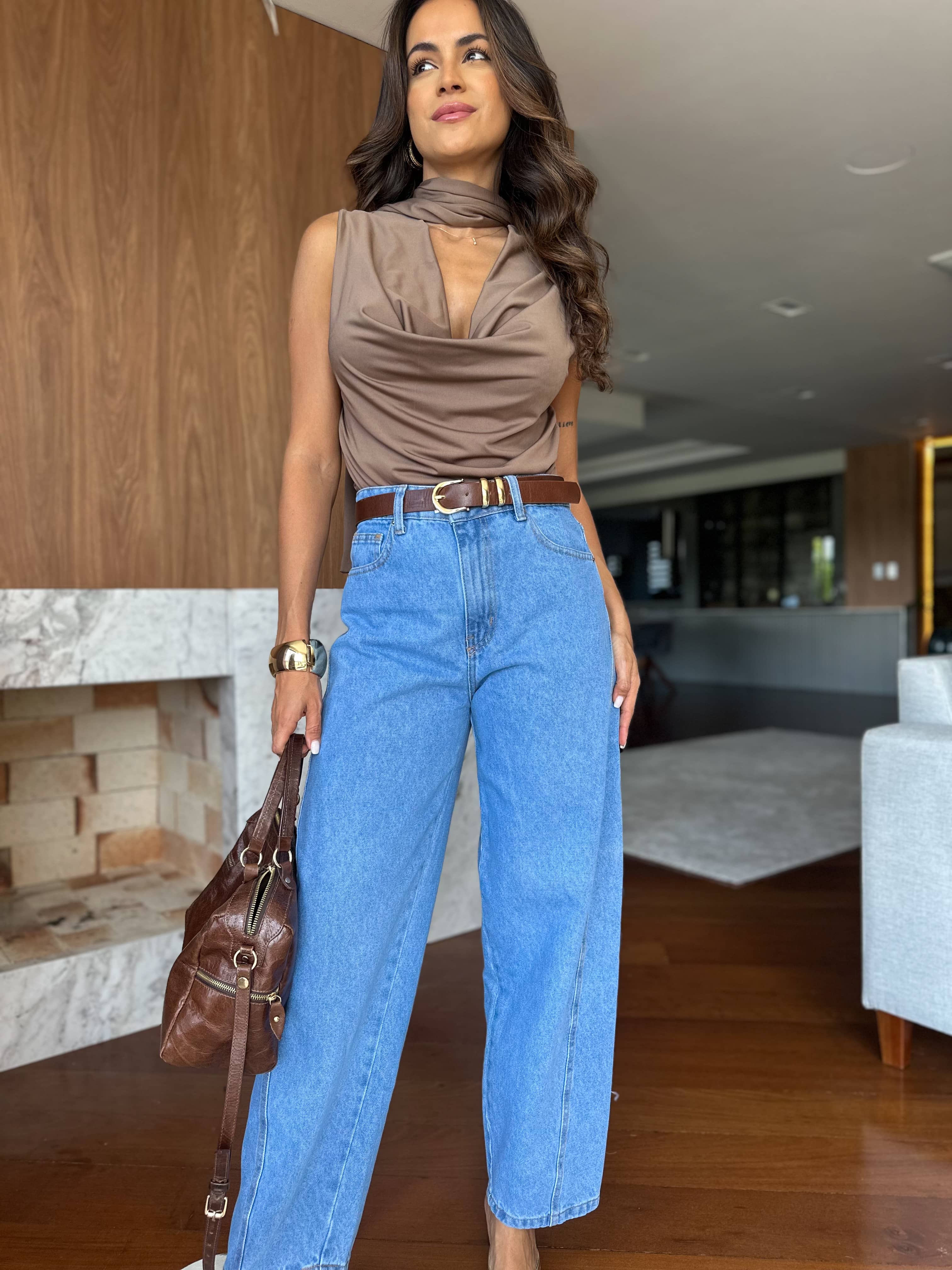 Calça Barrel Jeans Lyra