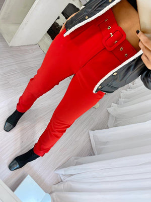 Calça Alfaiataria Luana Vermelha