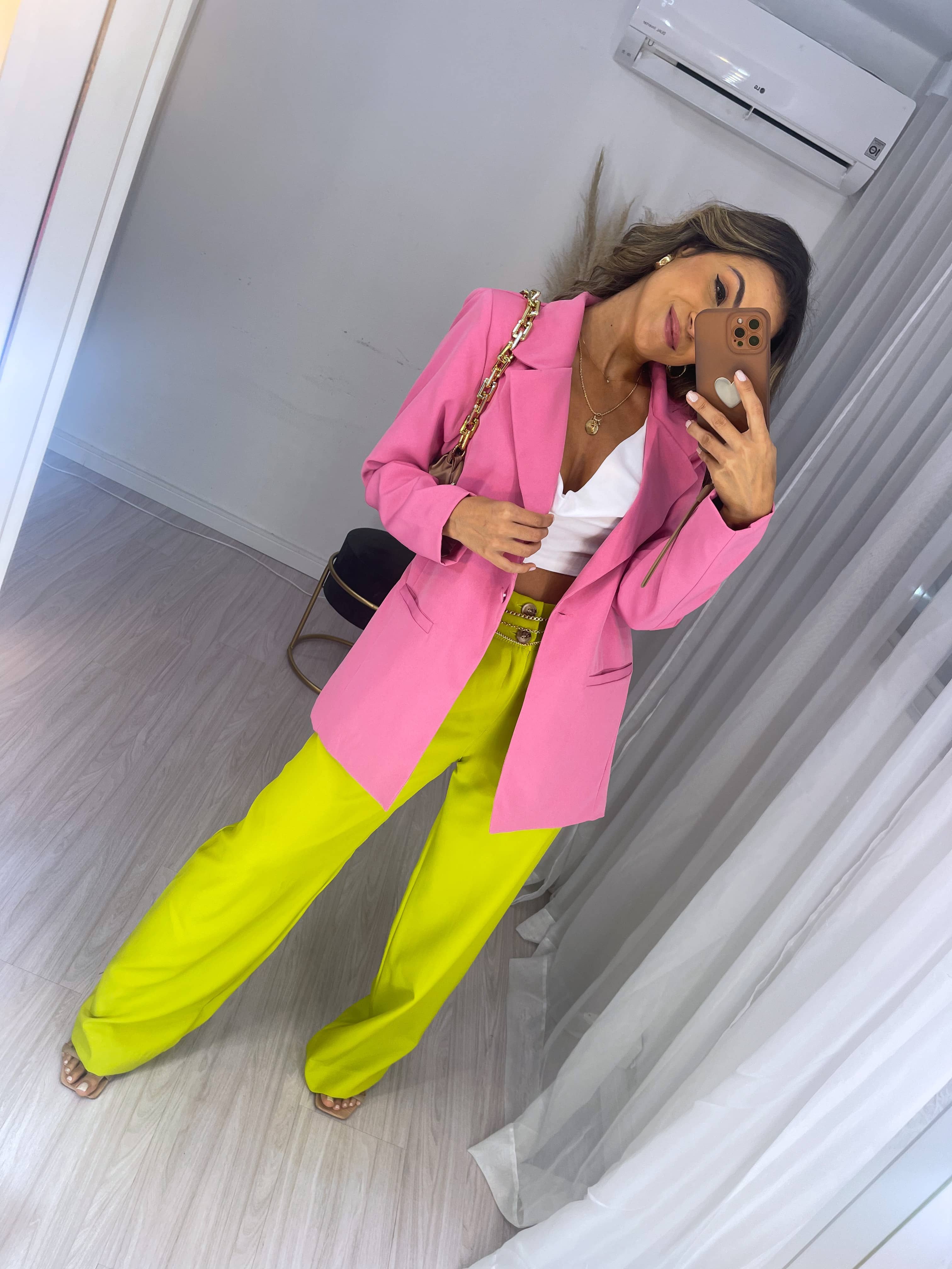 Calça Wide Leg Amanda Lima