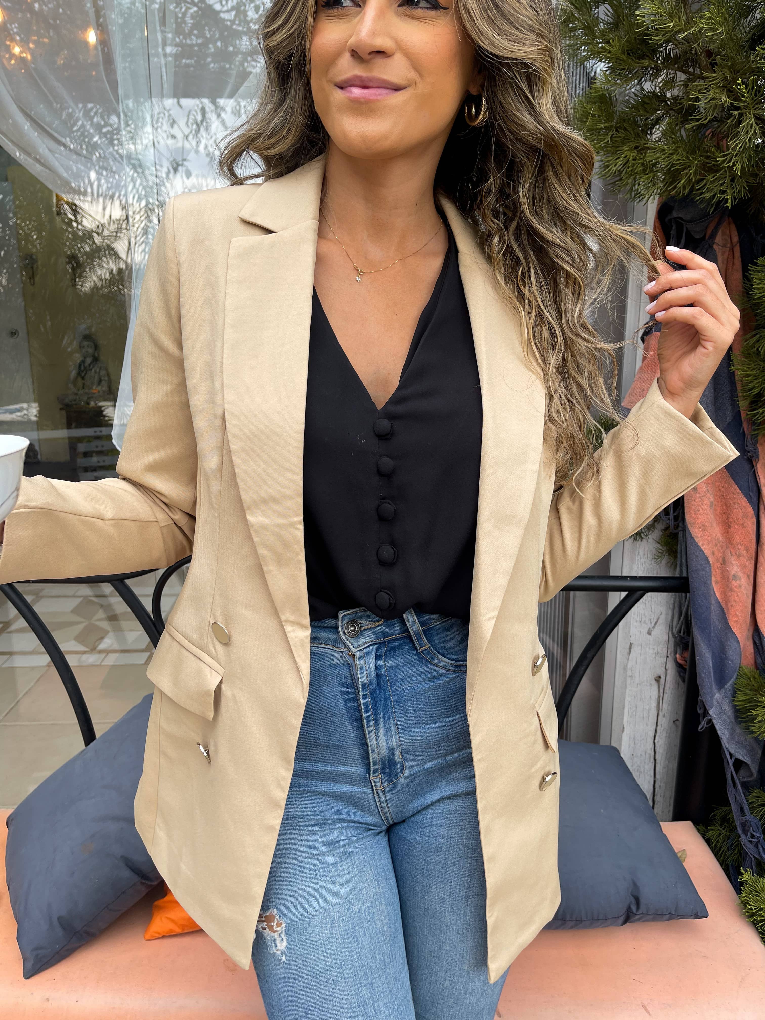 Maxi Blazer Amélia Nude