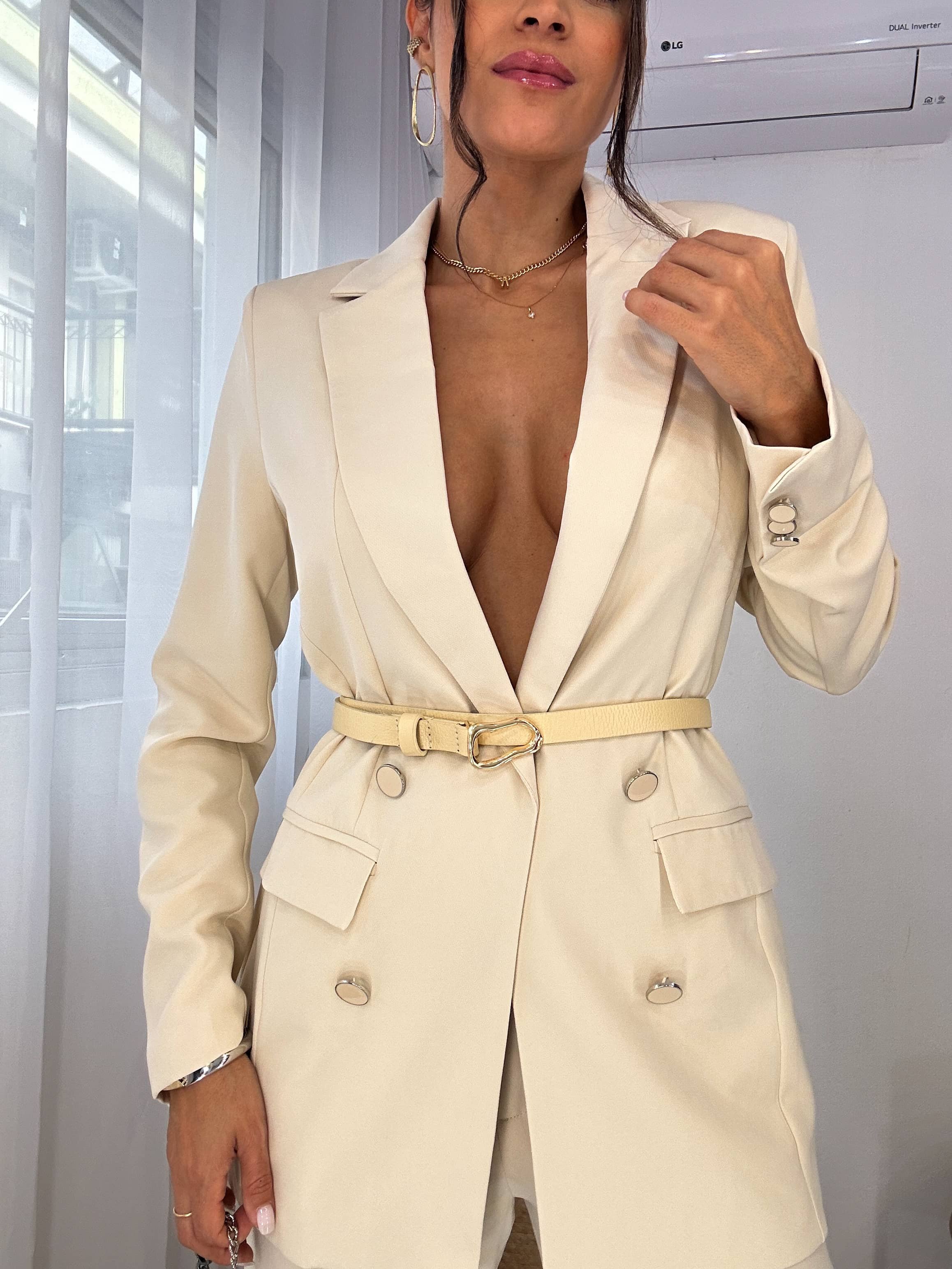 Maxi Blazer Amélia Creme