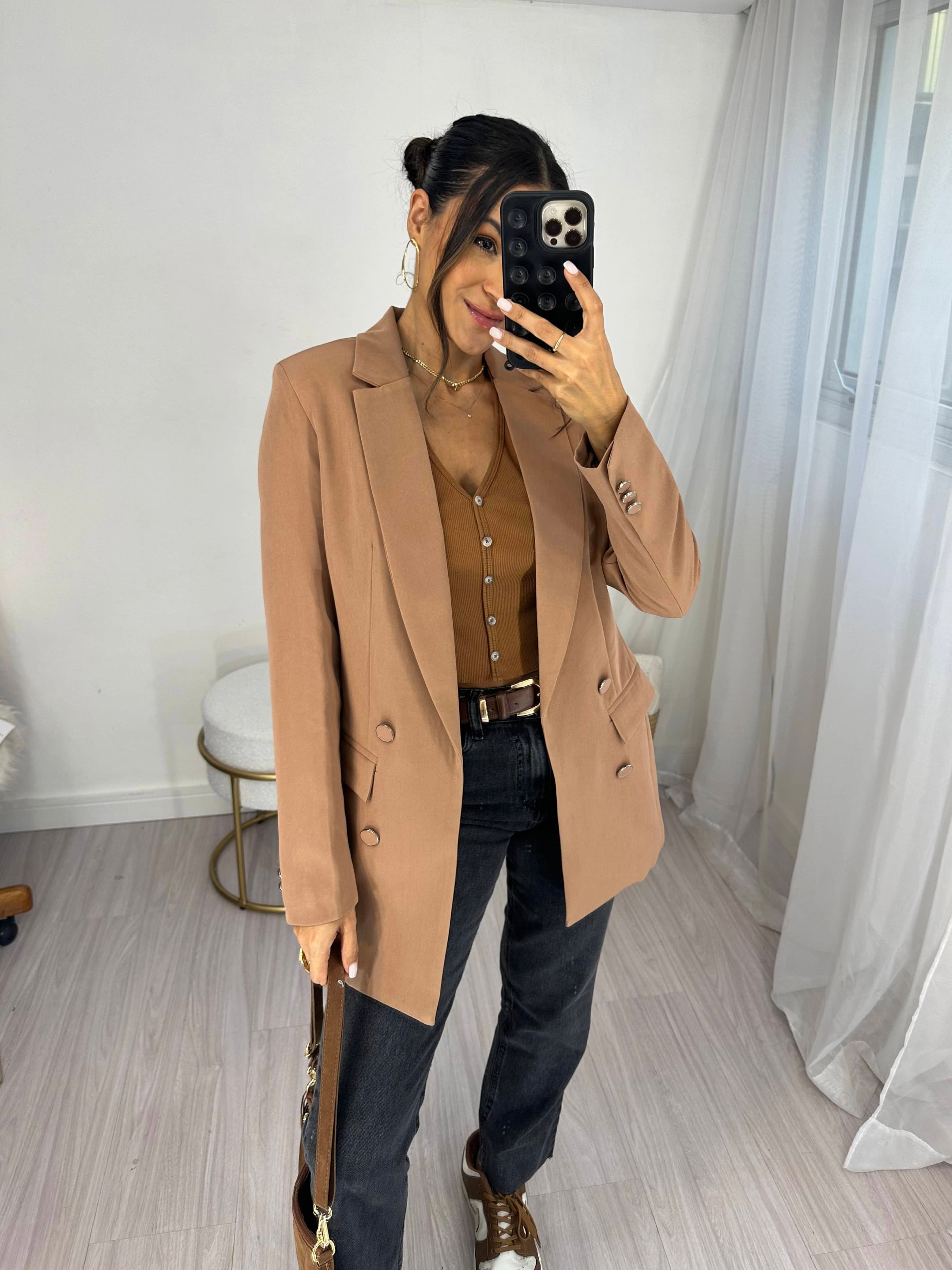 Maxi Blazer Amélia Mocha Mousse