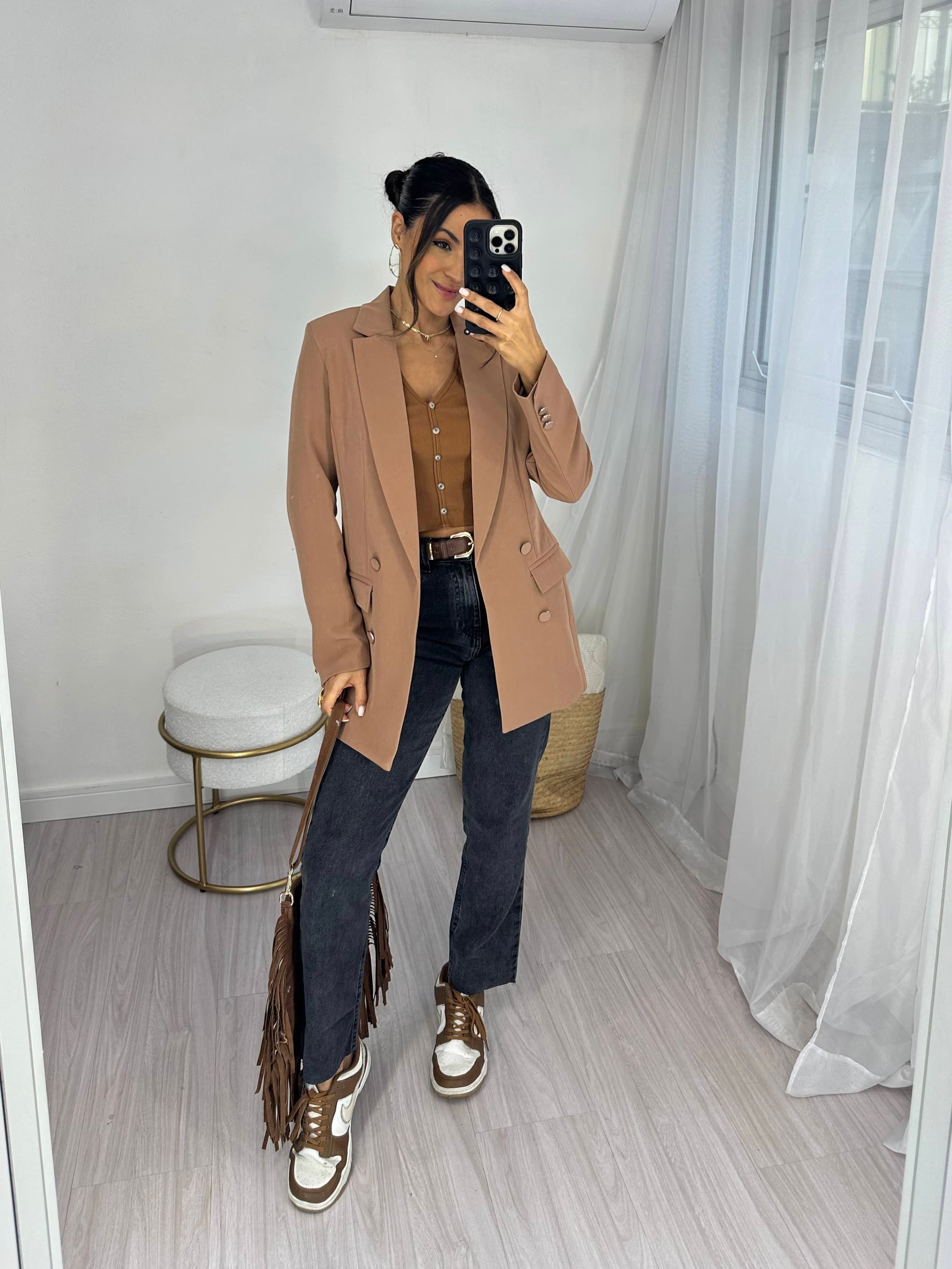 Maxi Blazer Amélia Mocha Mousse