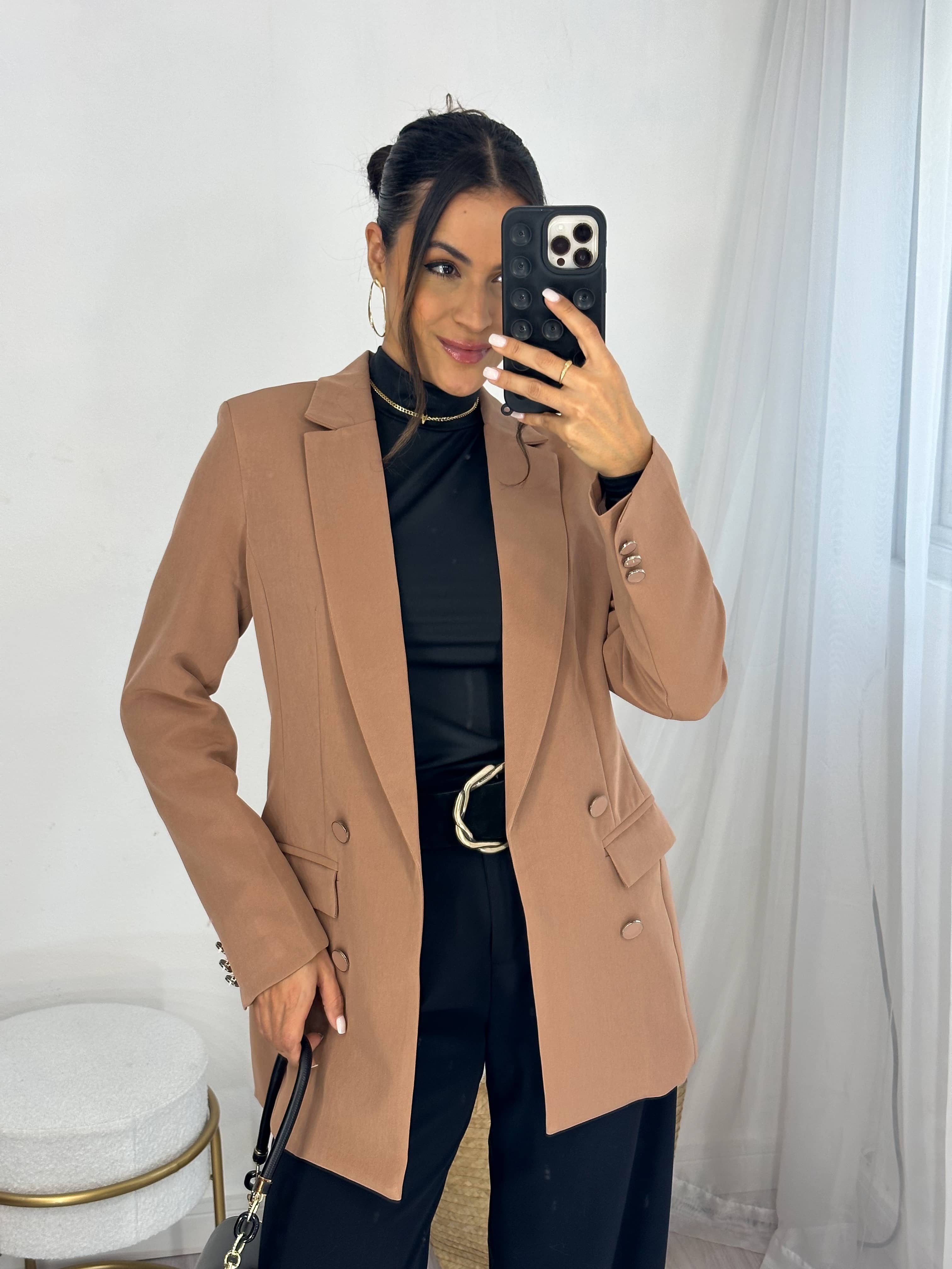 Maxi Blazer Amélia Mocha Mousse