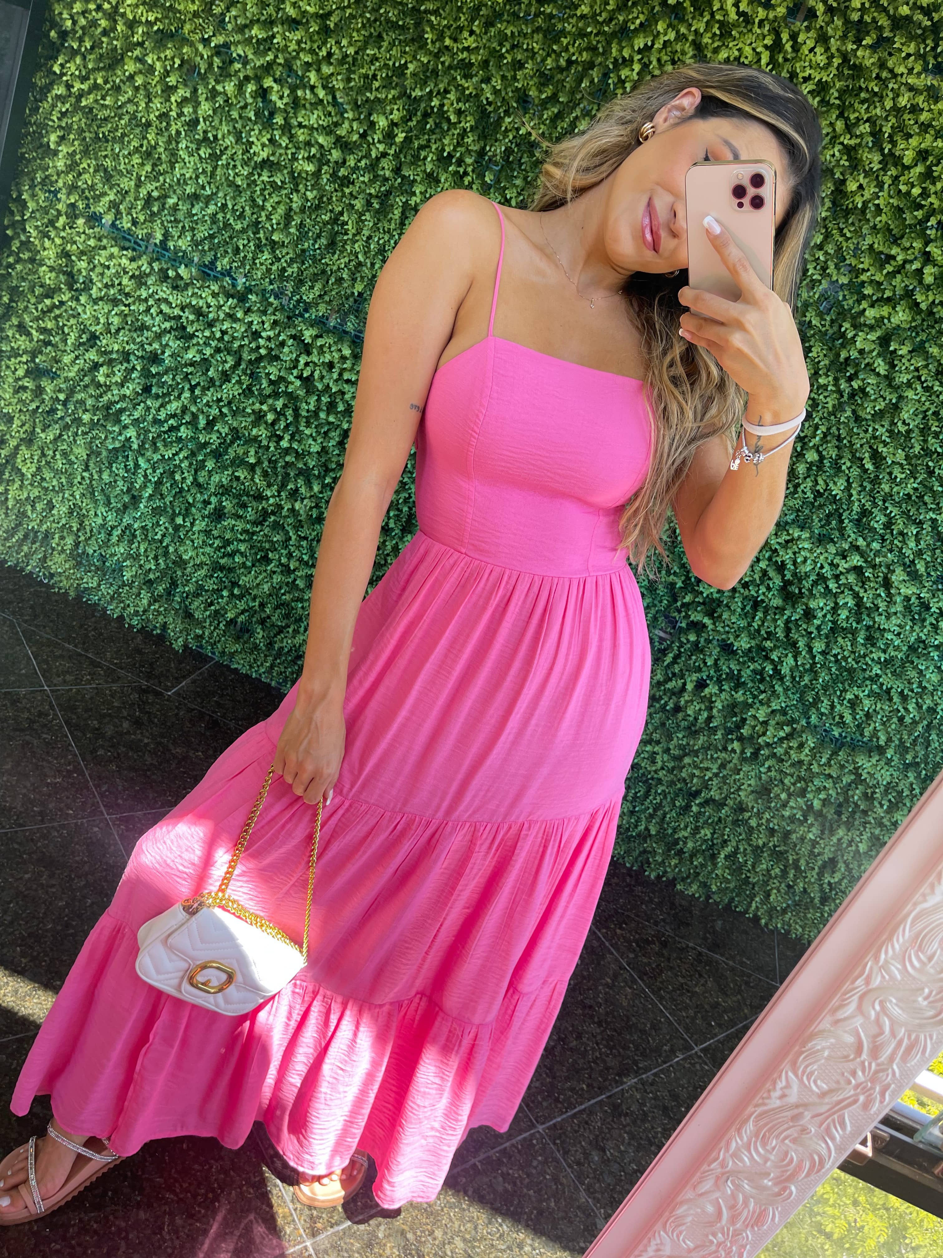 Vestido Amorim Rosa