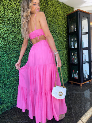 Vestido Amorim Rosa