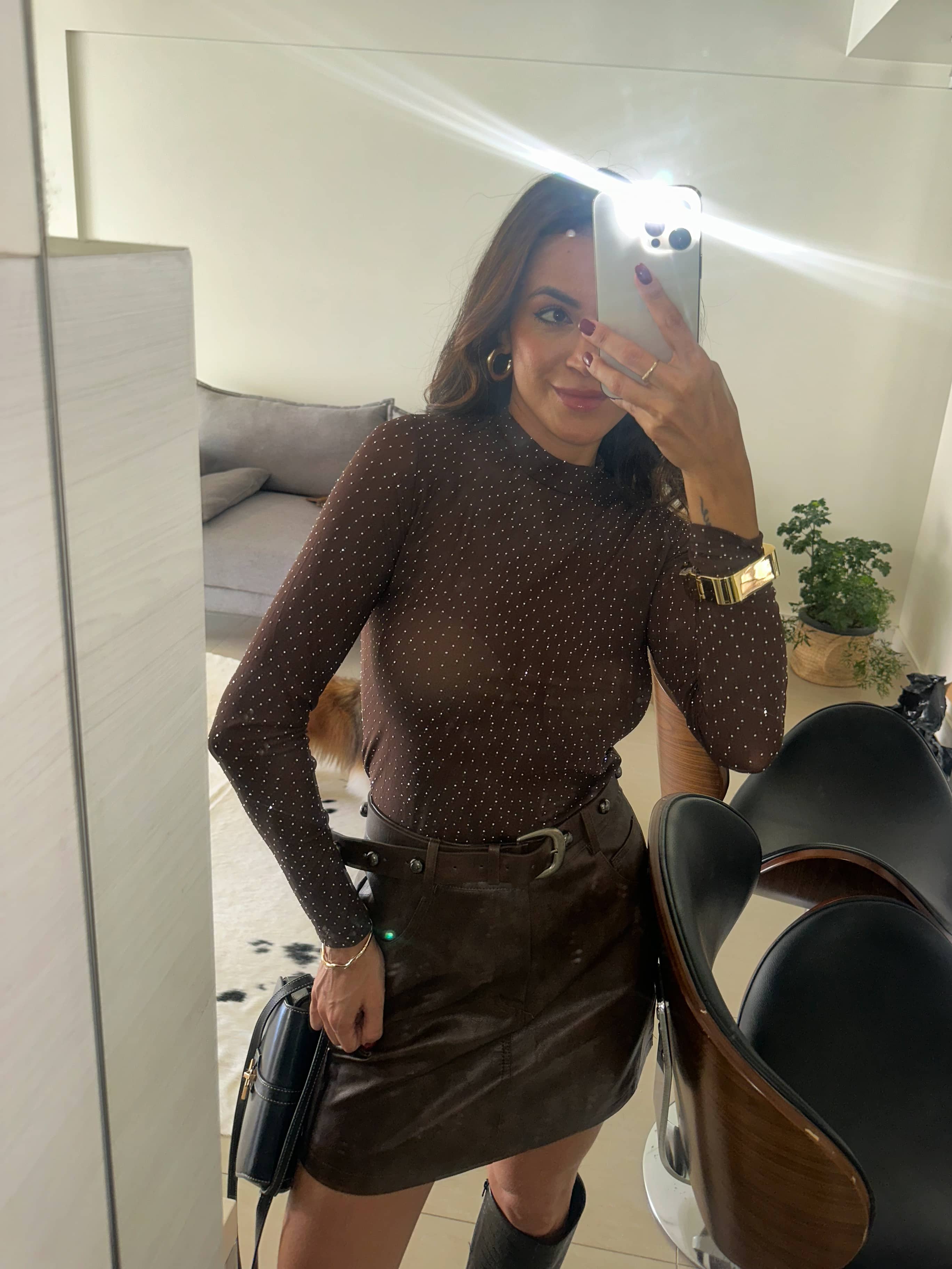 Saia Corino Marrom Diva