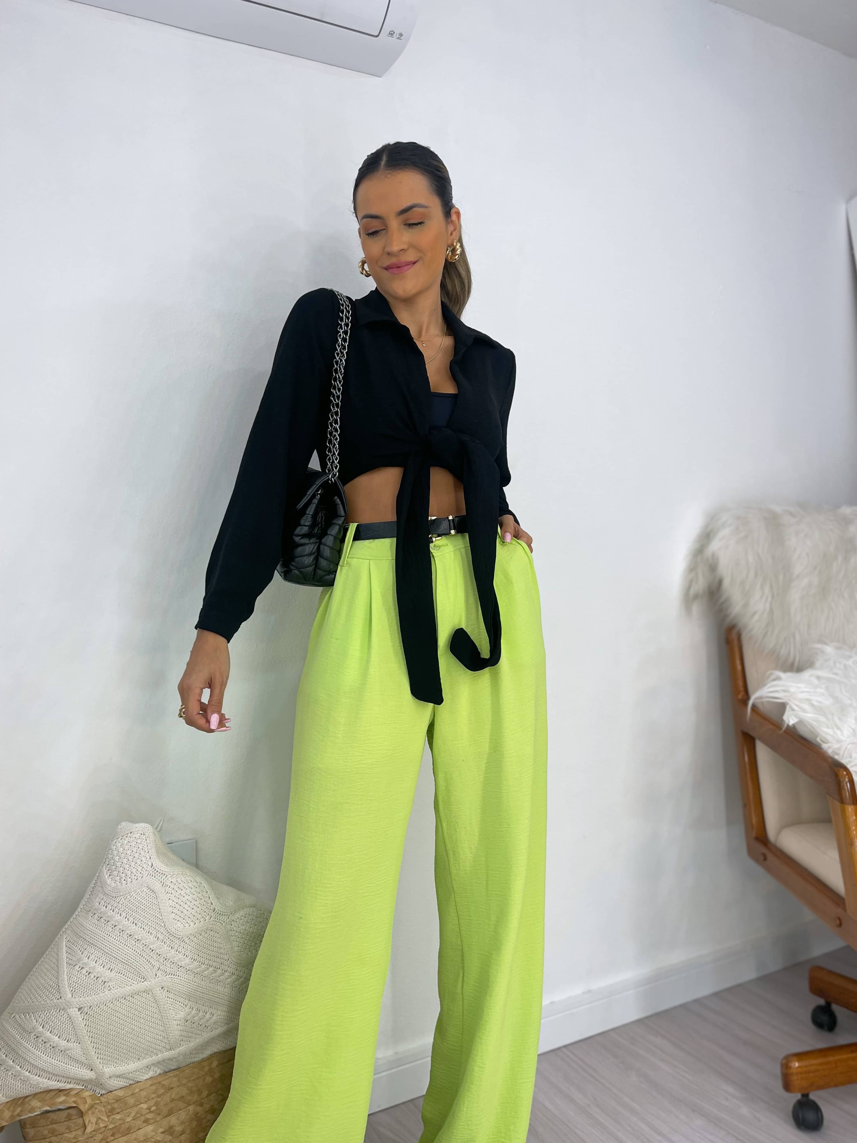 Calça Wide Leg Bárbara Lima
