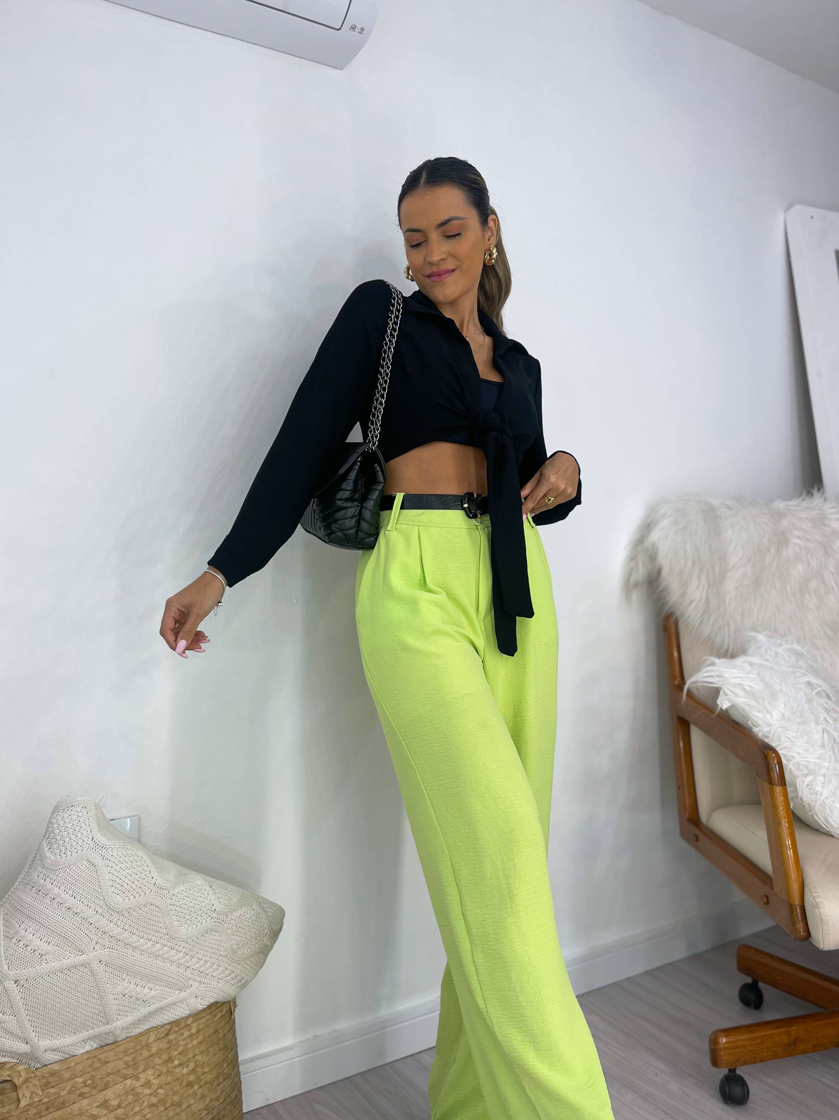 Calça Wide Leg Bárbara Lima