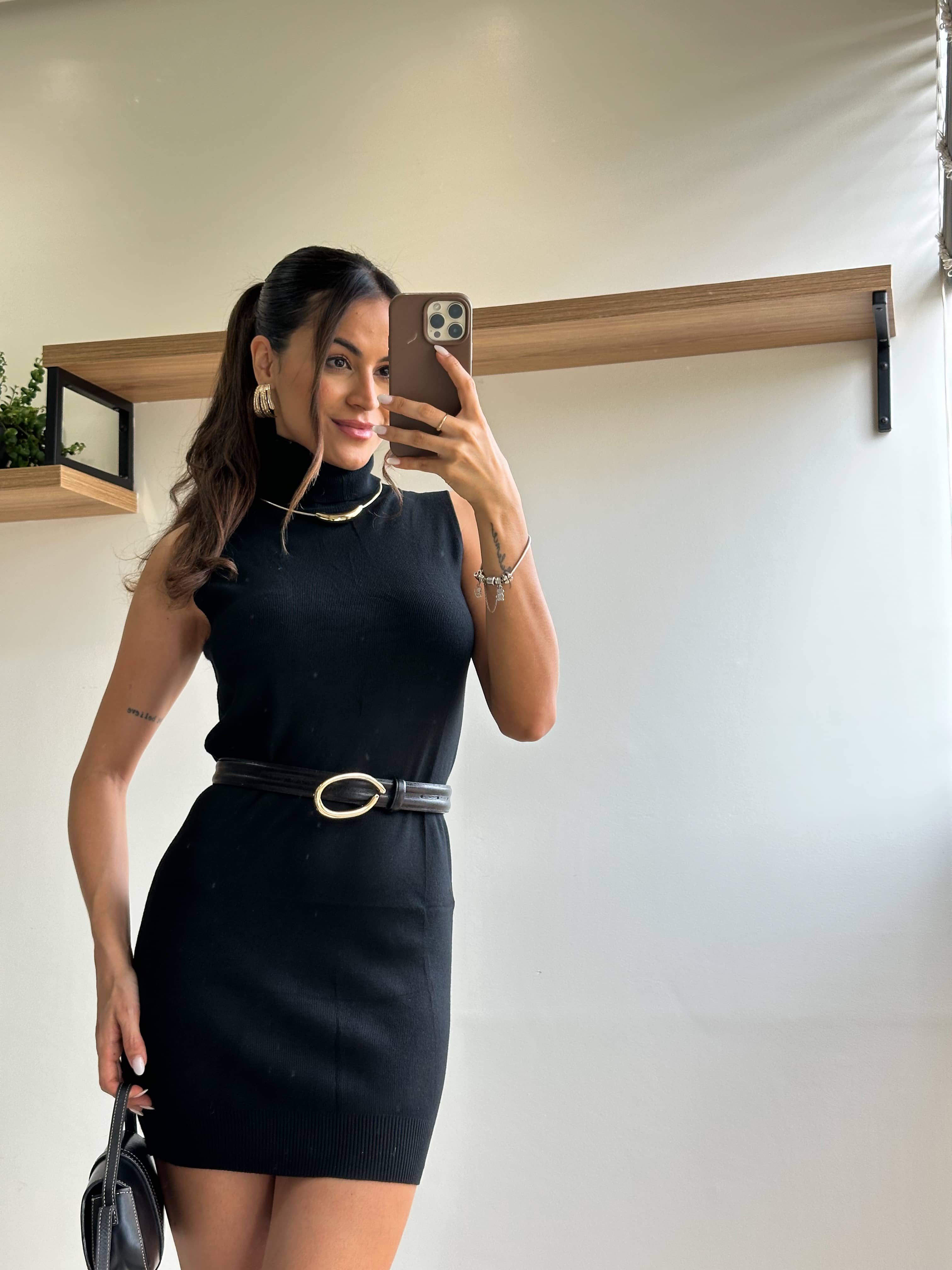 Vestido Modal Preto Bia